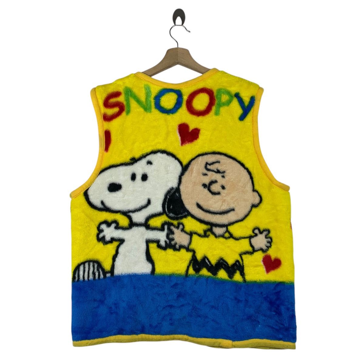 Peanuts PEANUTS SNOOPY Cartoon Big Logo Fleece Vest Jacket Sleeveles Size US L / EU 52-54 / 3 - 2 Thumbnail