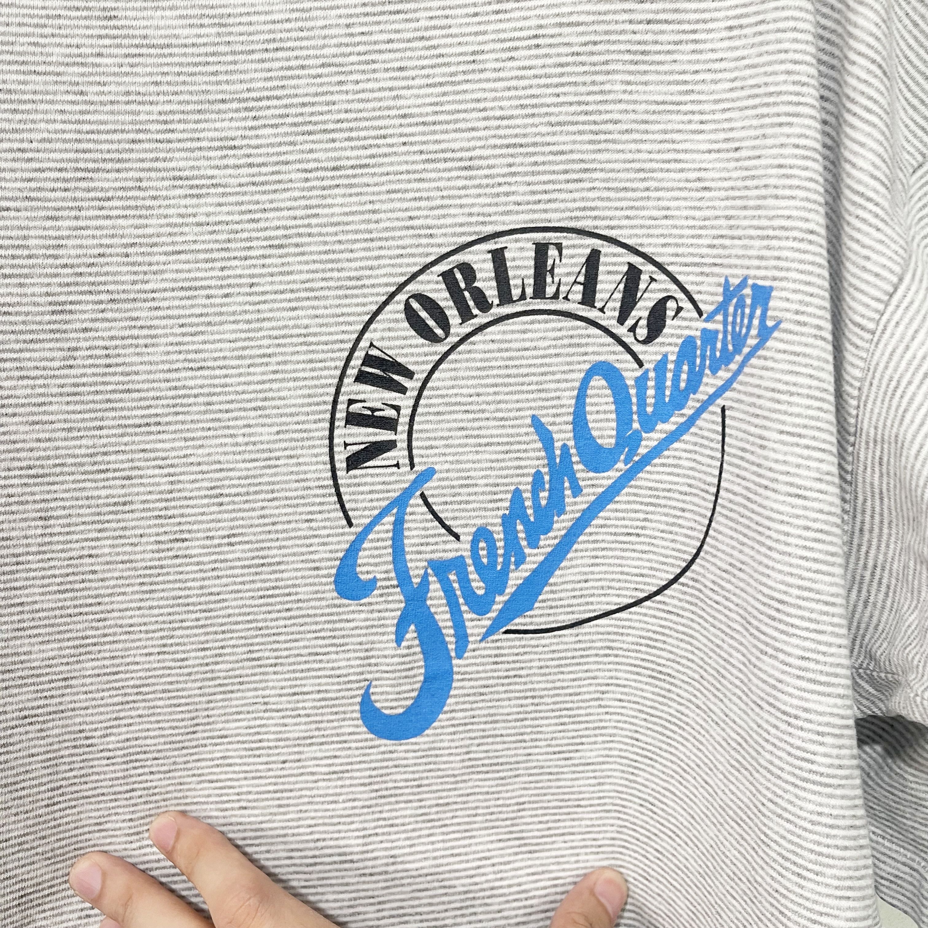 Jazz Cartier Vintage 90s New Orleans Striped T-Shirt Size US L / EU 52-54 / 3 - 2 Thumbnail