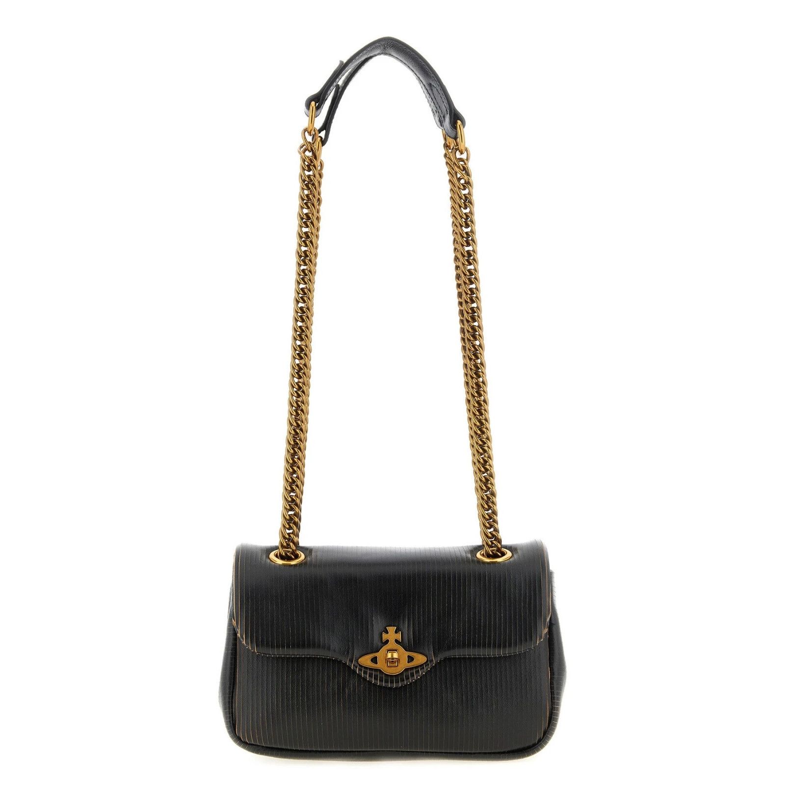 Vivienne Westwood VIVIENNE WESTWOOD Anita Small Black Shoulder Bag New & Authe Size ONE SIZE - 1 Thumbnail