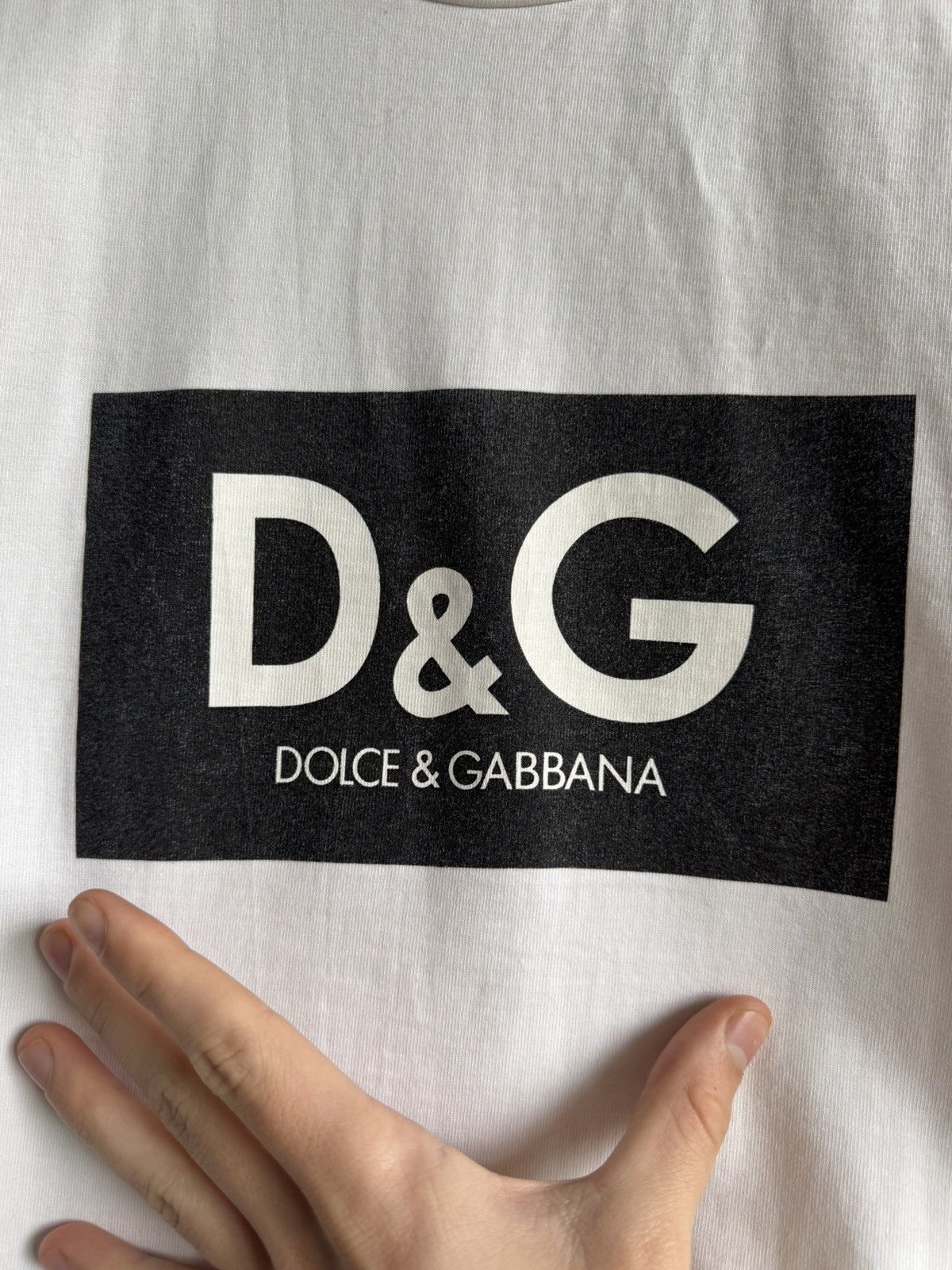 Dolce & Gabbana Dolce & Gabbana Box Logo-Print Boxy Fit Size US M / EU 48-50 / 2 - 7 Thumbnail