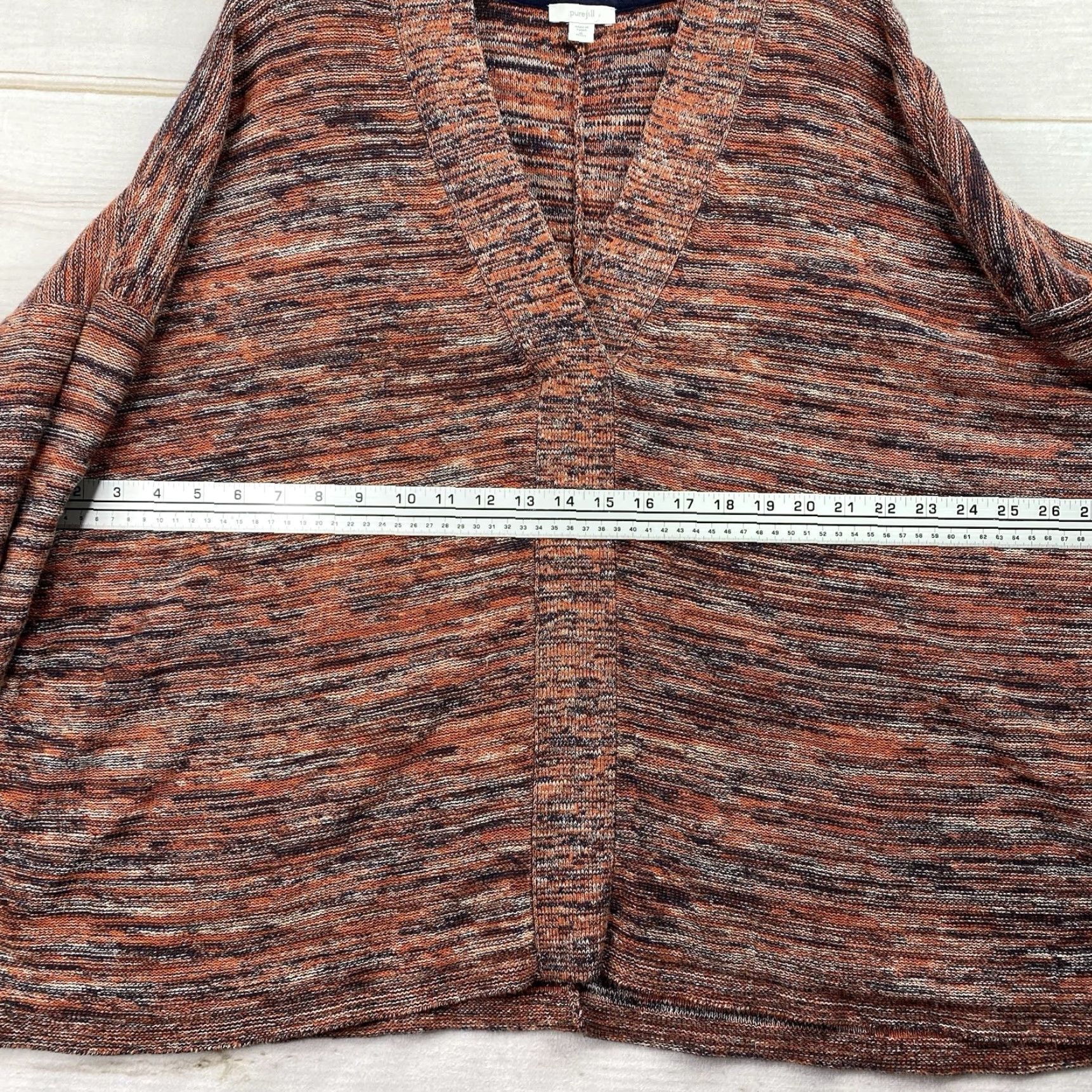 J. Jill J. Jill Sweater Womens XL Petite Multicolor Striped Knit V-Neck 3/4 Sleeve Pullover Collarless Hand Wash Fall Spring Womens Size XL / US 12-14 / IT 48-50 - 5 Thumbnail