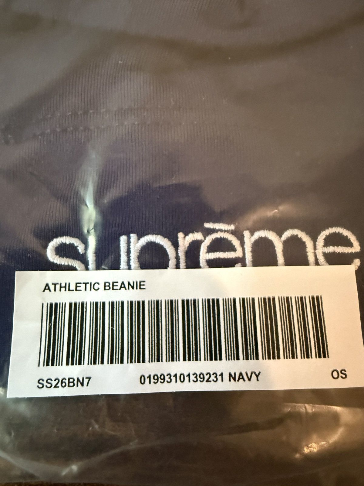 Supreme Supreme Base Layer Beanie (SS26) Navy Size ONE SIZE - 2 Thumbnail