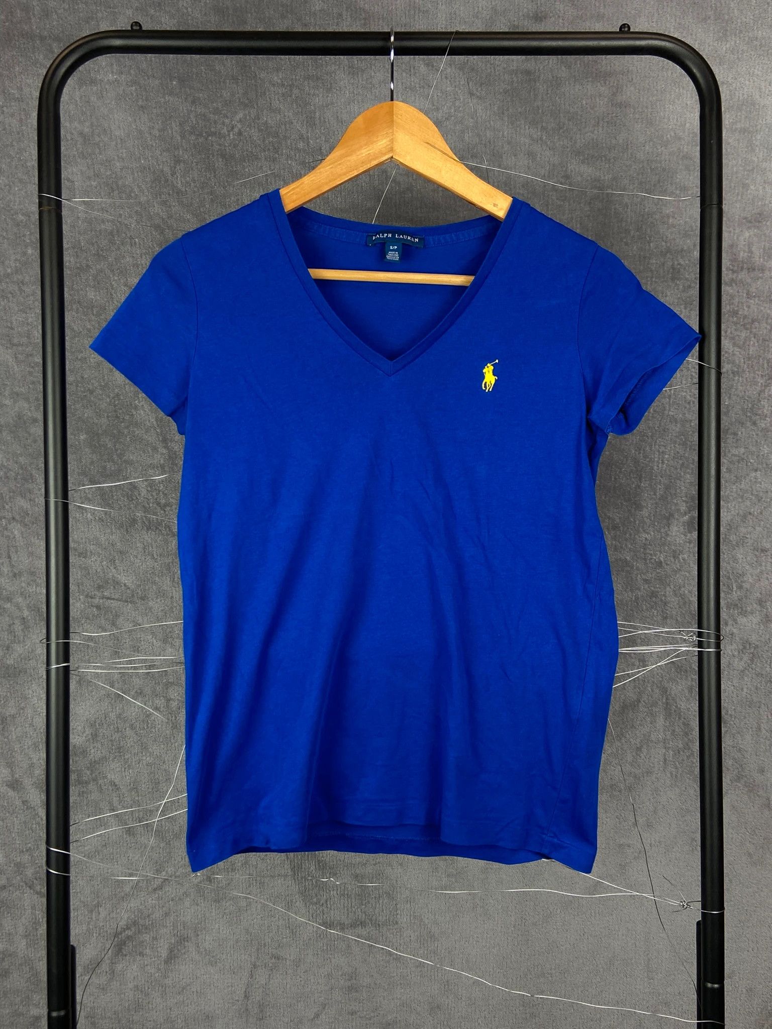 Polo Ralph Lauren Ralph Lauren V-Neck Navy Tee S Classic Yellow Logo Size US S / EU 44-46 / 1 - 1 Thumbnail