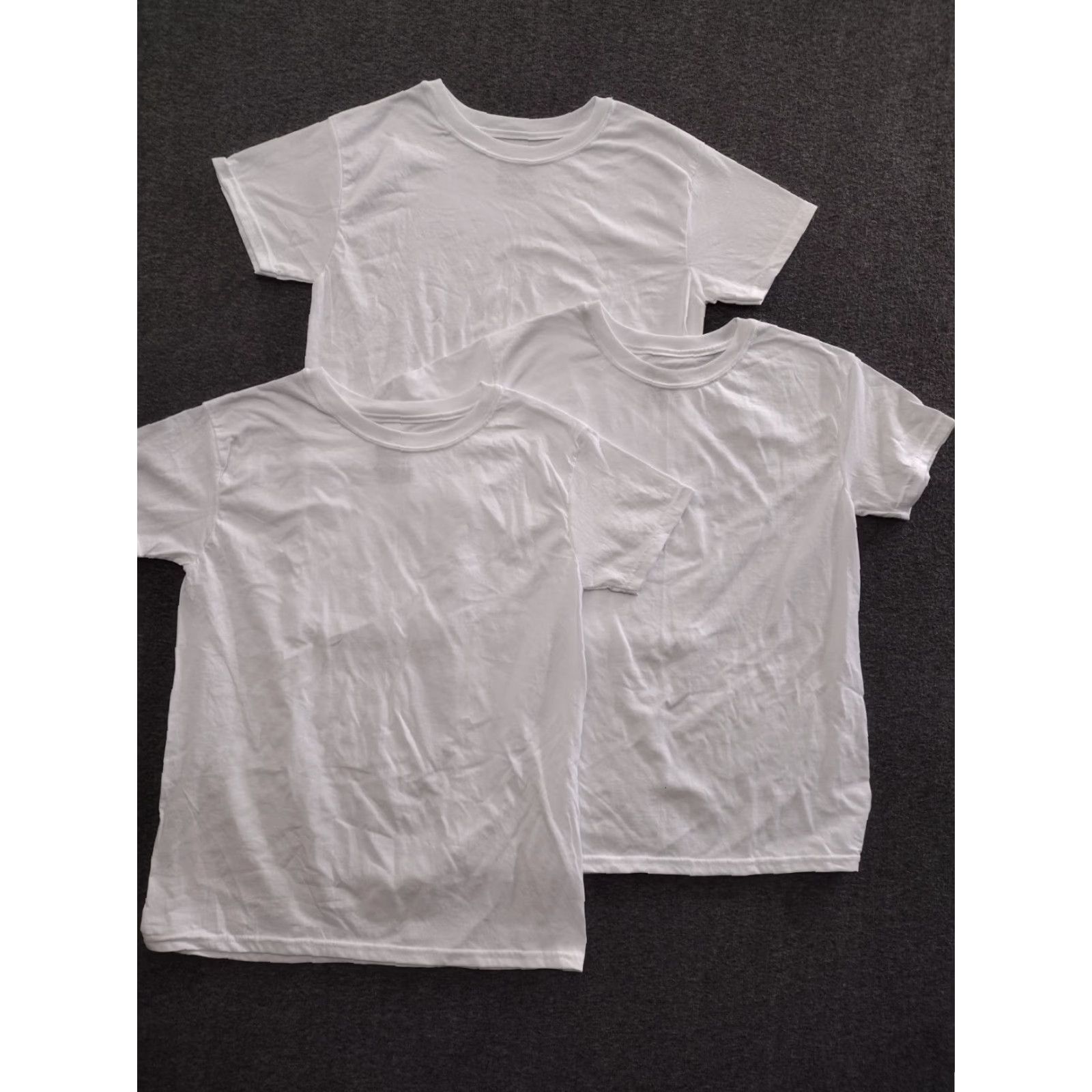 Hanes Hanes Unissex Cotton Blend Tee 3 Pack Shirt XL White Tee Adults XL Cotton T-Shirt Crew Neck Short Sleeve Regular Fit Unisex Colors: White Theme: Tee Size US XL / EU 56 / 4 - 2 Thumbnail