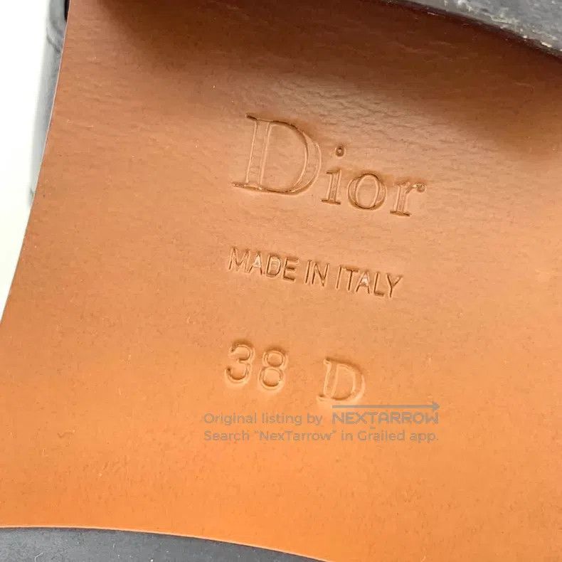 Dior Dior Black leather round toe hidden buckle design casual f Size US 7.5 / IT 37.5 - 7 Thumbnail
