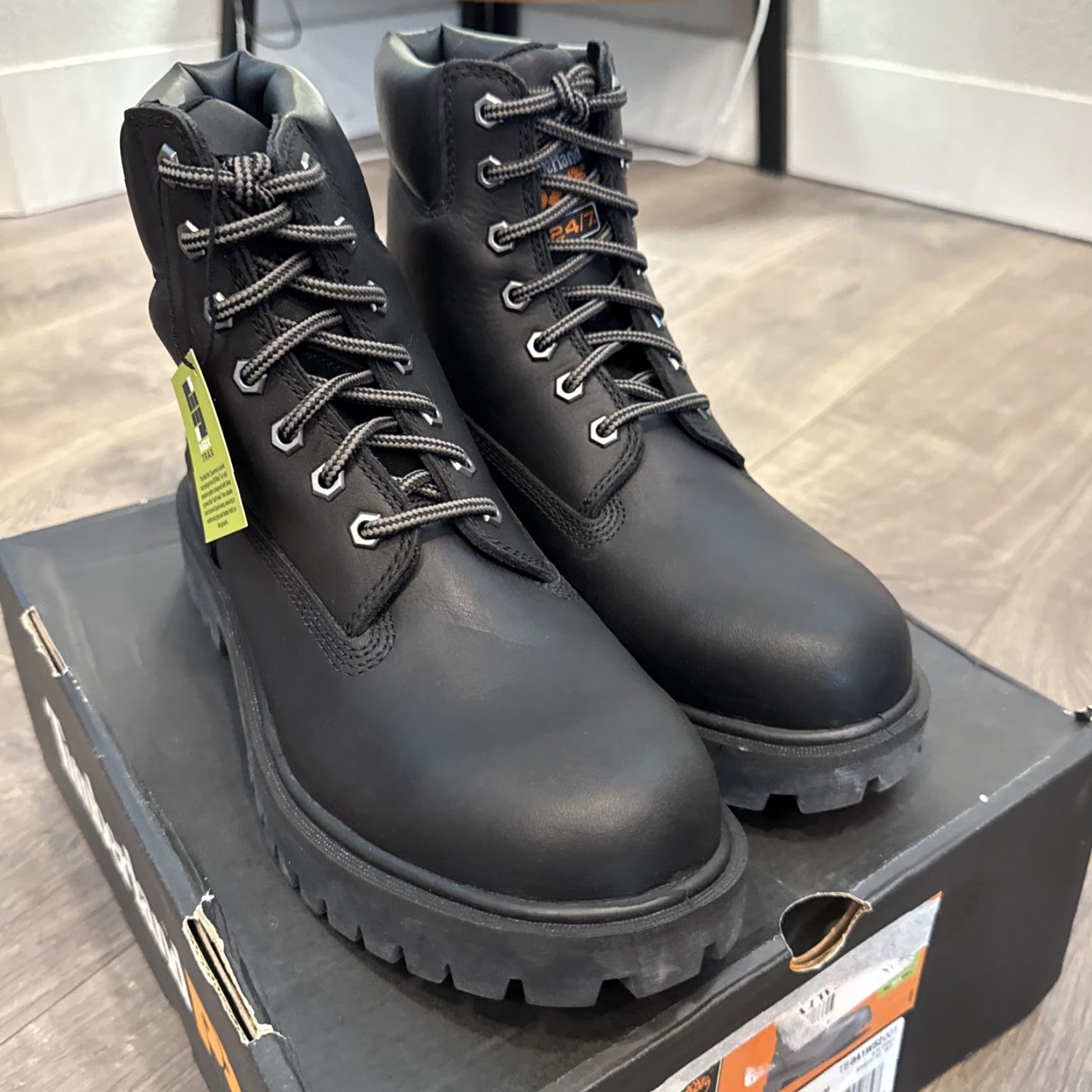Timberland Timberland Pro Boot Mens US 10 Black Steel Toe Waterproof Insulated Direct Attach 6-Inch Size US 8 / EU 41 - 3 Thumbnail