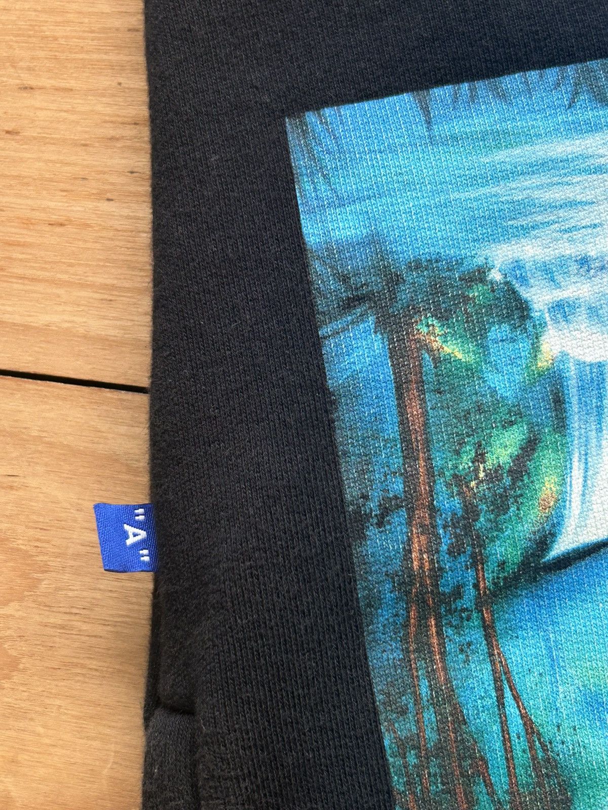 Off-White Off-White black waterfall graphic sweat shorts Size US 29 - 3 Thumbnail