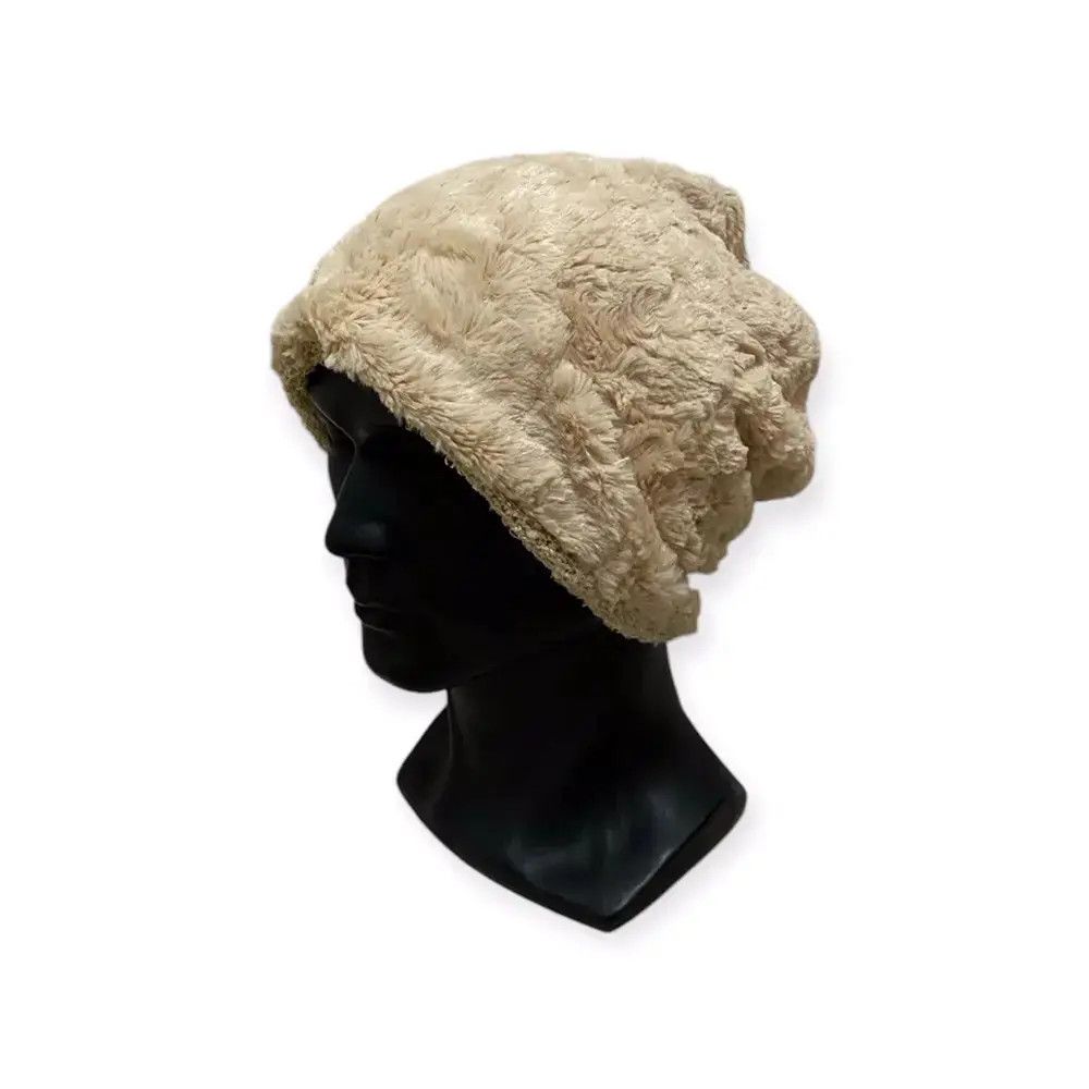 Japanese Brand Japanese Brand Fleece Beanie Hat Size ONE SIZE - 1 Thumbnail
