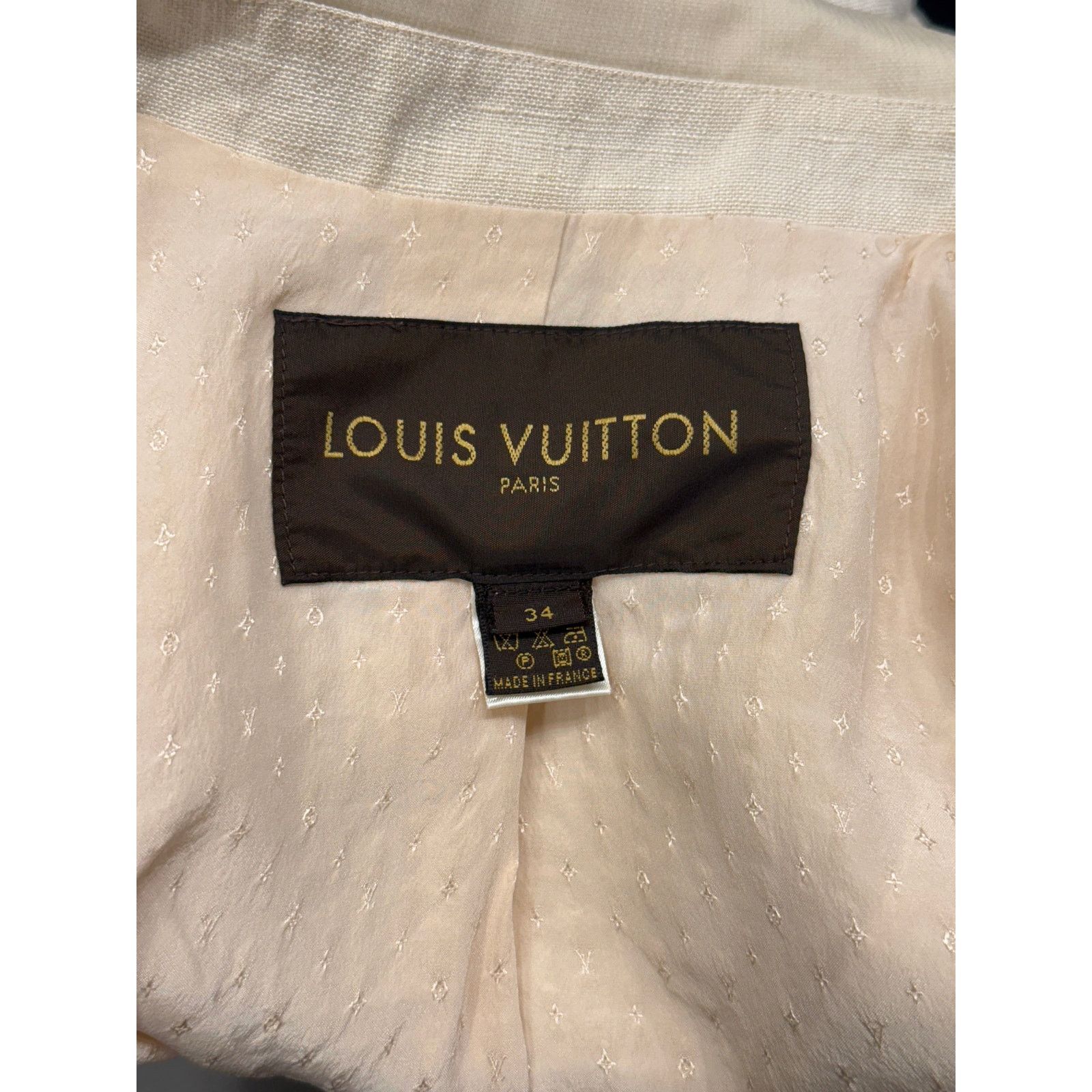 Louis Vuitton 2000s Louis Vuitton structured cropped linen peplum jacket Size XS / US 0-2 / IT 36-38 - 10 Thumbnail
