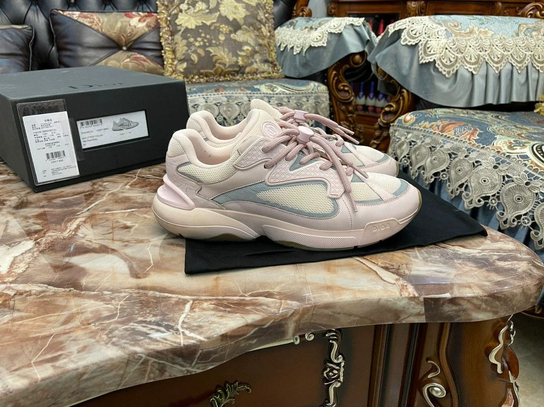 Dior Dior Men's 2025 Pink Sneaker 41 Near New Dior Logo Size US 8 / EU 41 - 2 Thumbnail