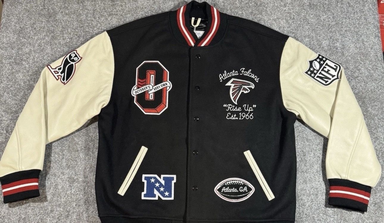 October's Very Own OVO x NFL Atlanta Falcons Varsity Jacket Black Size US XL / EU 56 / 4 - 1 Thumbnail