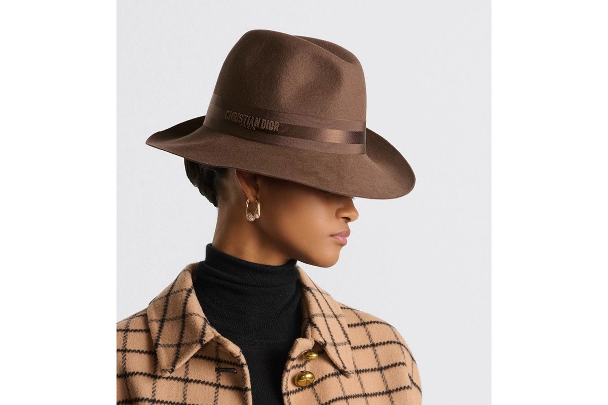 Dior o1bcso1str0226 Size:OS/Diorunway Fedora in Brown Size ONE SIZE - 8 Thumbnail