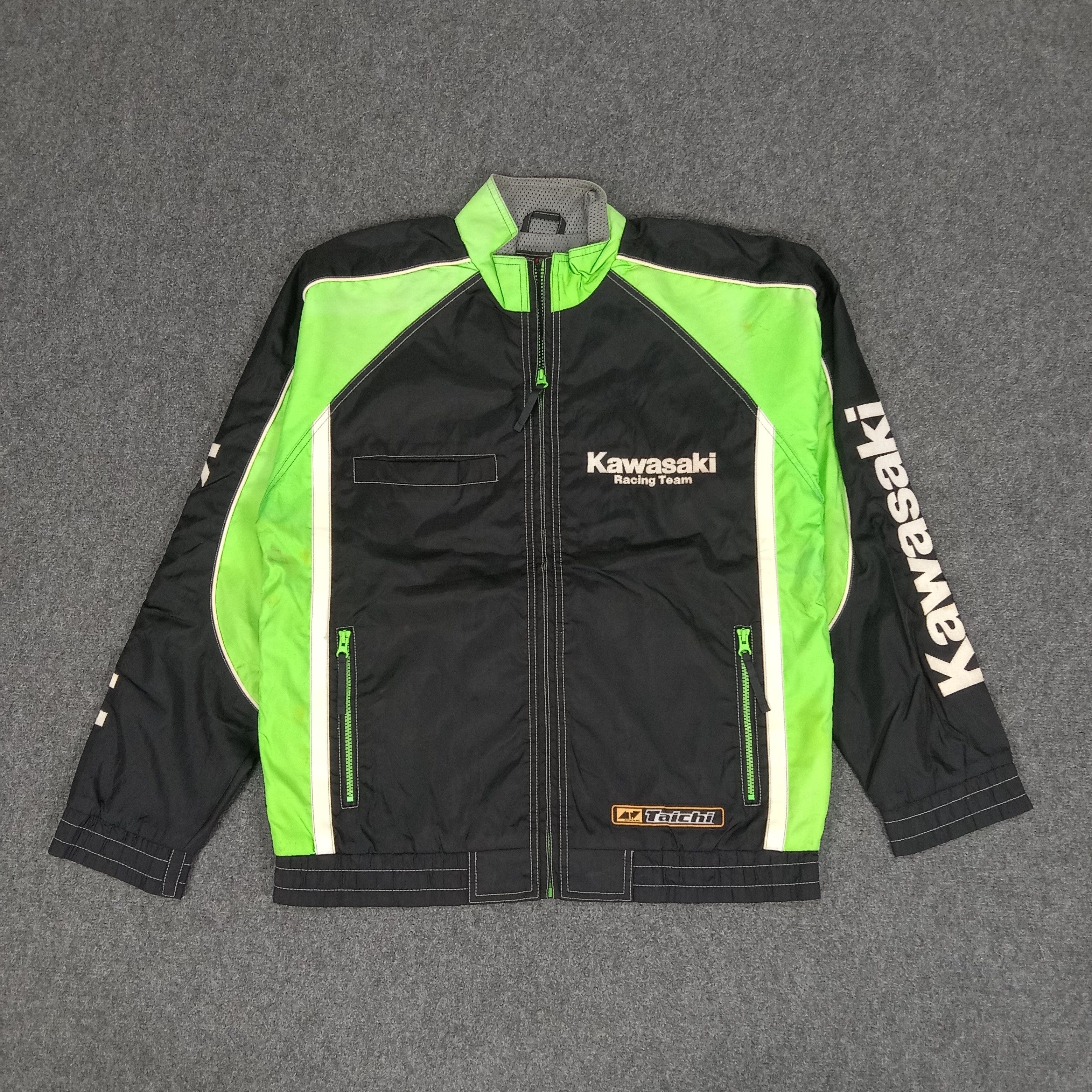 Japanese Brand × Vintage Kawasaki Racing Team Taichi Motorsports Jacket Size US L / EU 52-54 / 3 - 3 Thumbnail