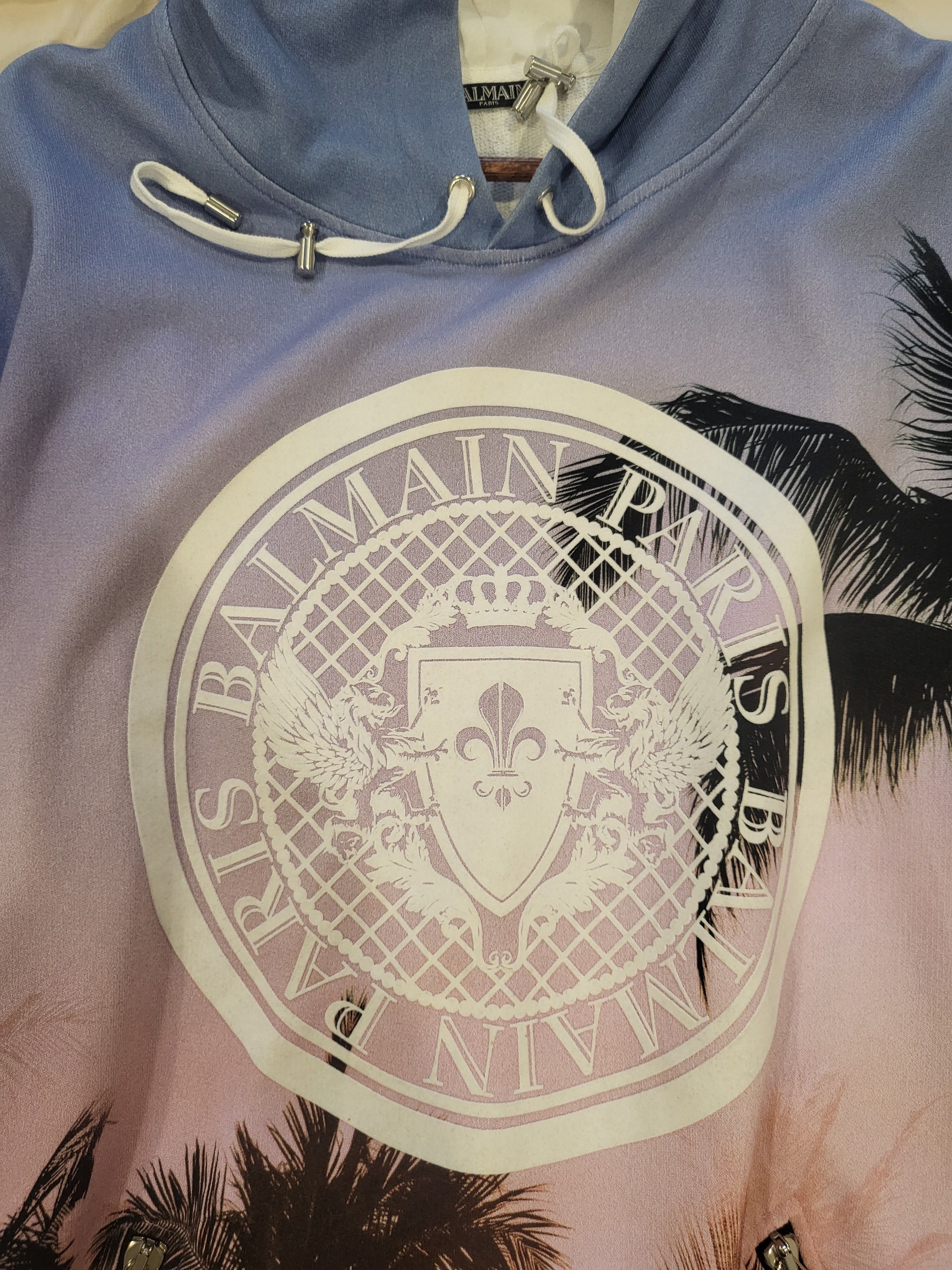 Balmain Balmain Sunset Hoodie Size US XL / EU 56 / 4 - 2 Thumbnail