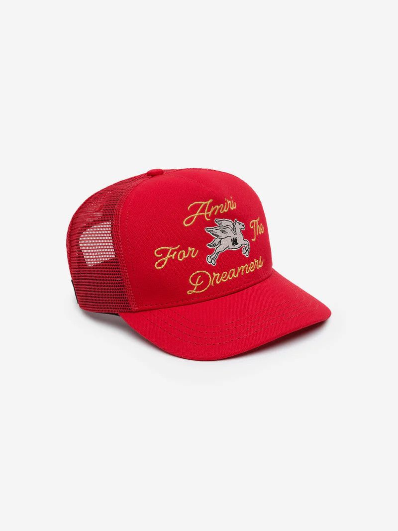 Amiri o1s1wg110126 Size: OS / KIDS Dreamers Trucker Hat / Cap Red Size ONE SIZE - 1 Thumbnail