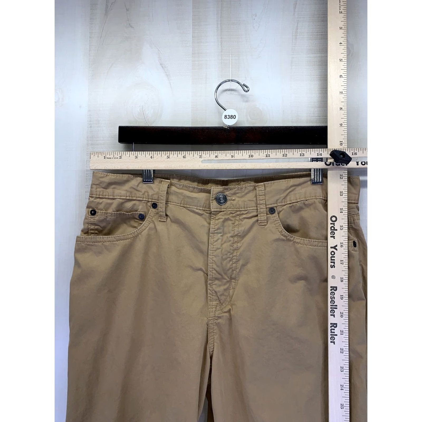 American Eagle Outfitters VINTAGE American Eagle Outfitters Slim Straight Mens Kahki Chino Pants 32x34-8380 Size US 32 / EU 48 - 2 Thumbnail