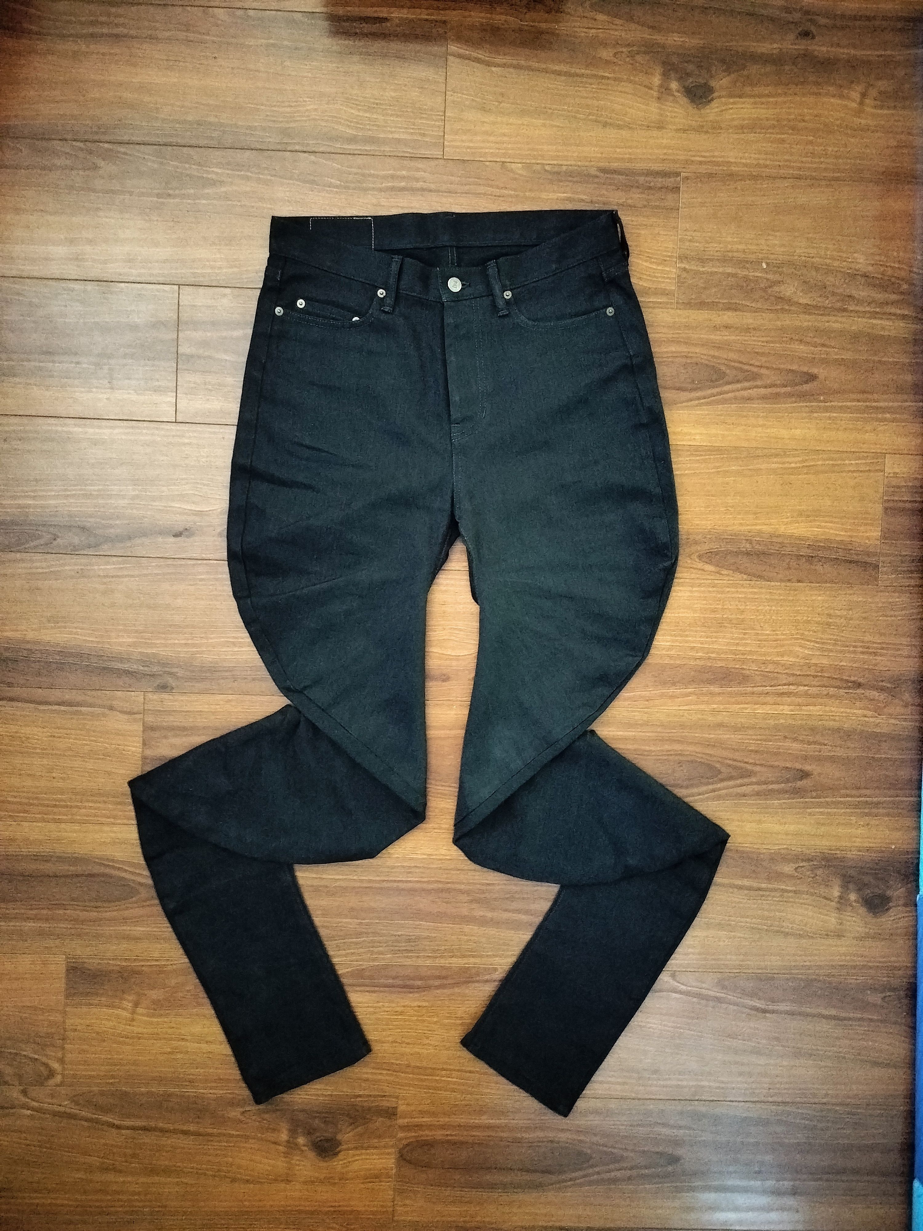 ANREALAGE ANREALAGE - ANSEASON - TWISTED BLACK DENIM TROUSER Size US 34 / EU 50 - 2 Thumbnail