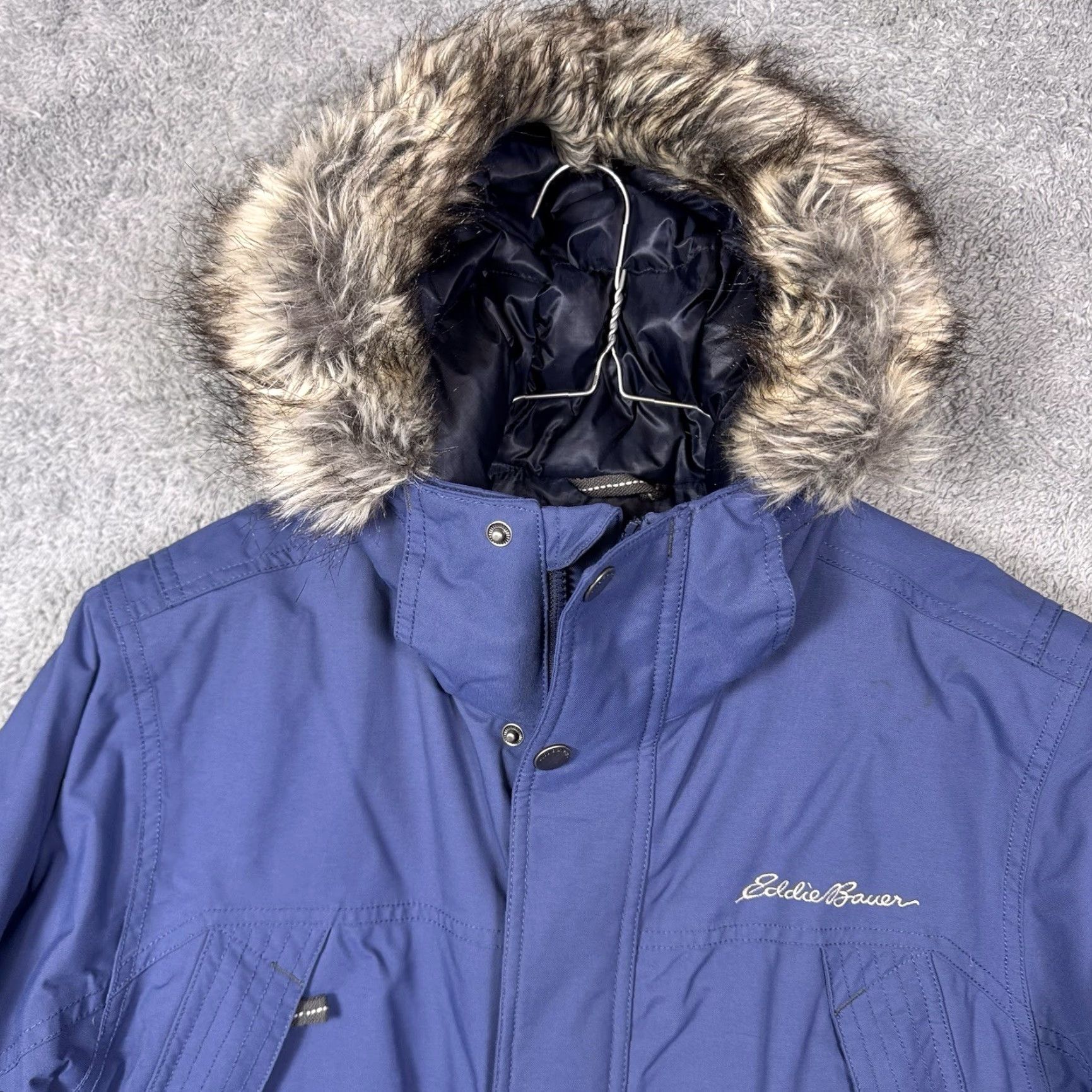 Eddie Bauer VINTAGE? No. Eddie Bauer WeatherEdge Parka Jacket Womens S Down Fur Hood Puffer Full Zip Size S / US 4 / IT 40 - 5 Thumbnail
