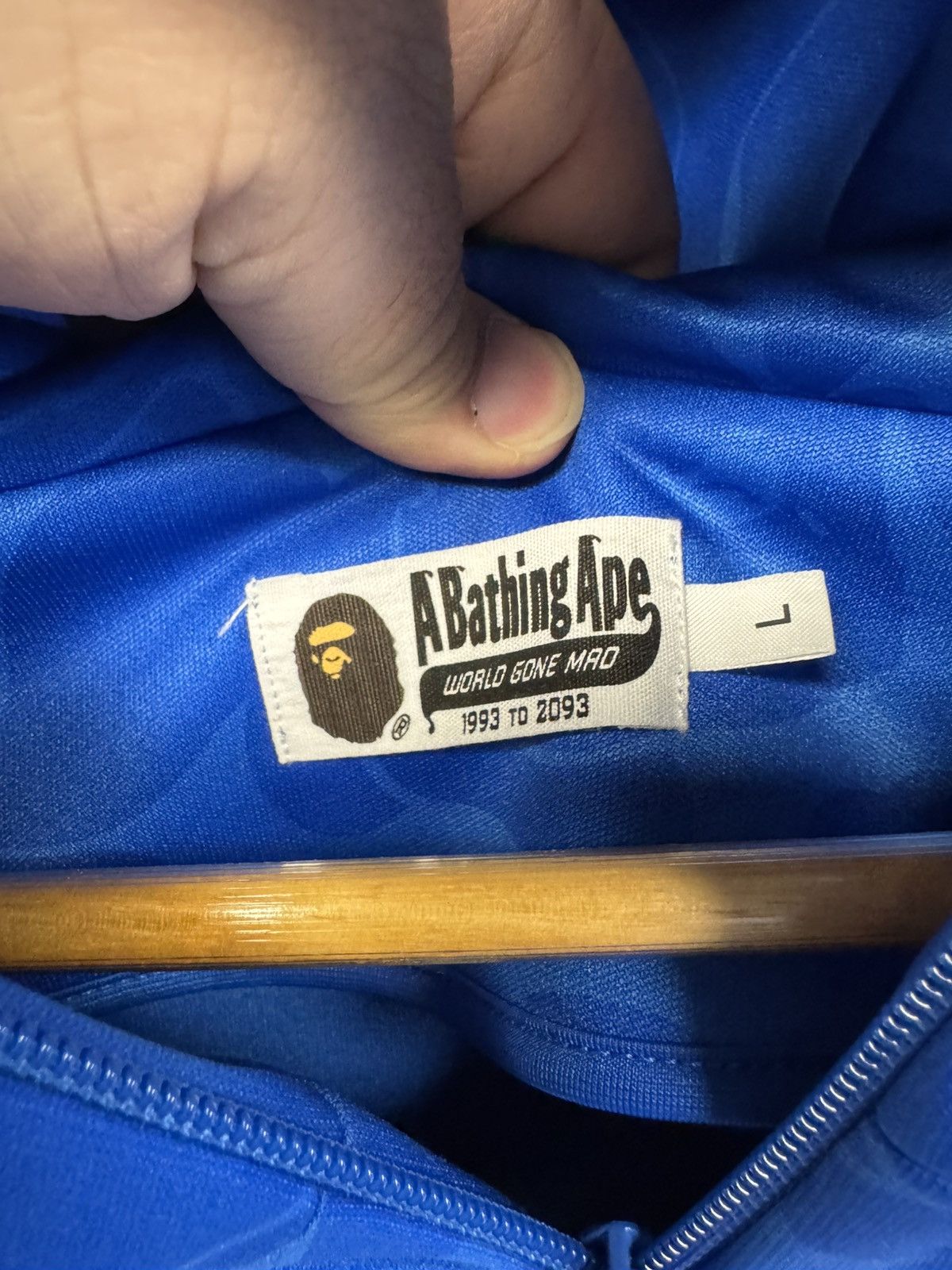 Other Blue Bape Solid Camo Full Zip Shark Hoodie Size Large Size US L / EU 52-54 / 3 - 3 Thumbnail