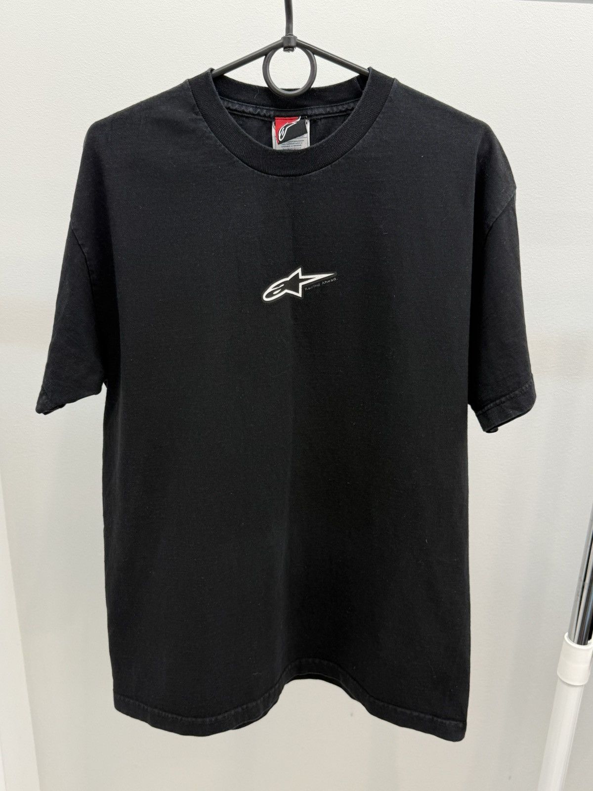 Alpinestars Vintage Alpinestars Y2K Central Logo Printed T-shirt Tee Size US L / EU 52-54 / 3 - 1 Thumbnail