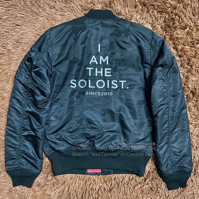 Takahiromiyashita The Soloist. TAKAHIRO MIYASHITA Embroidered MA-1 Jacket. Size US M / EU 48-50 / 2 - 1 Thumbnail