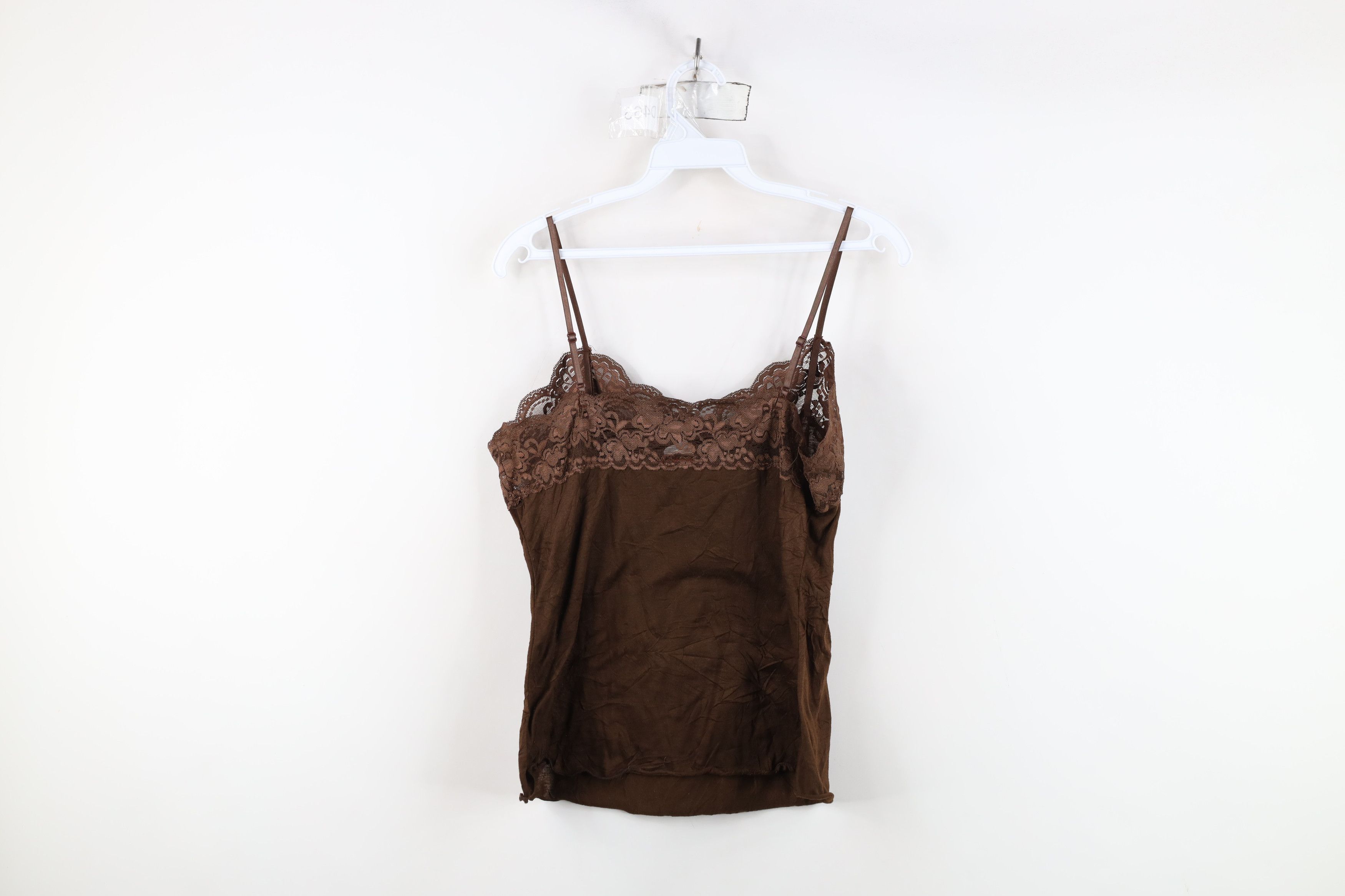 Vintage Vintage 90s Y2K Babydoll Fairy Lace Cropped Tank Top USA Size L / US 10 / IT 46 - 11 Thumbnail