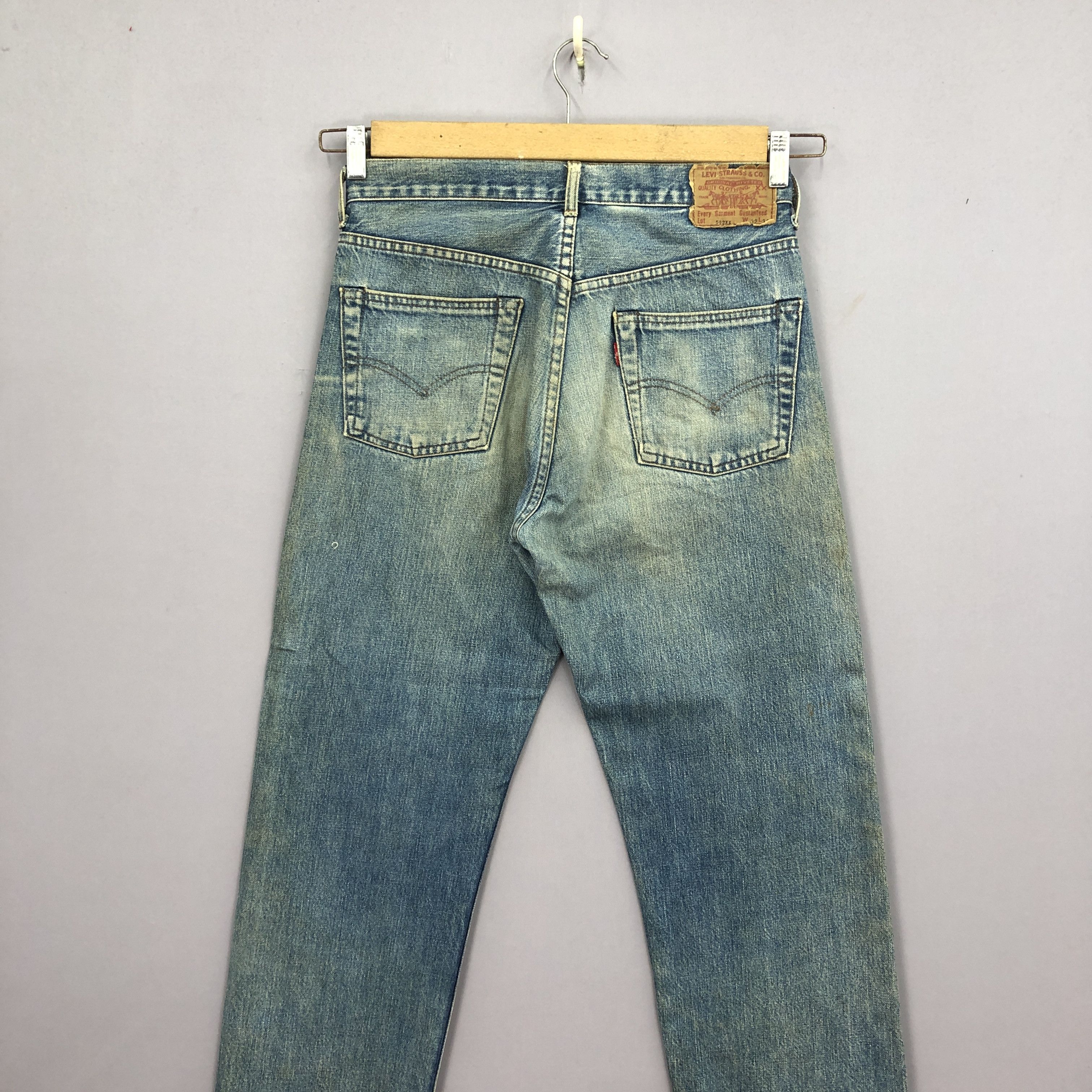 Levi's Vintage 80s Levis 502xx Selvedge Jeans Mudwash Redline Denim Size US 32 / EU 48 - 2 Thumbnail