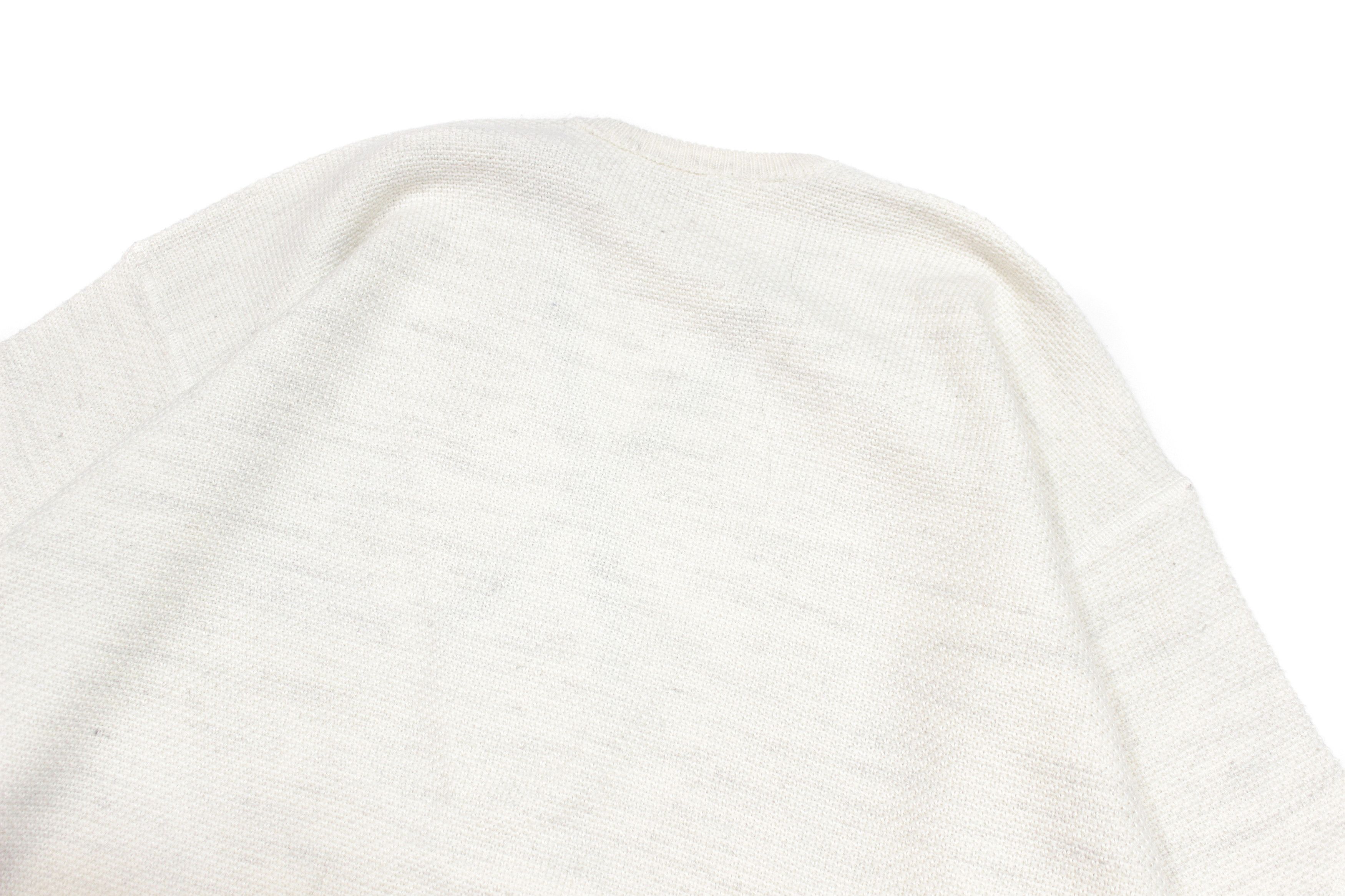 Carlo Colucci 90S Logo Baggy V Neck Wool Acryl Knit Sweater Size US L / EU 52-54 / 3 - 4 Thumbnail