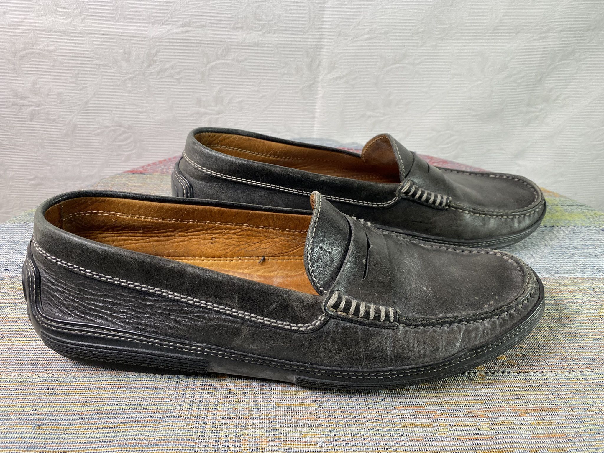 Tod's Tod's Dark Grey Leather Penny Loafers EU 43 US 10 Size US 10 / EU 43 - 2 Thumbnail