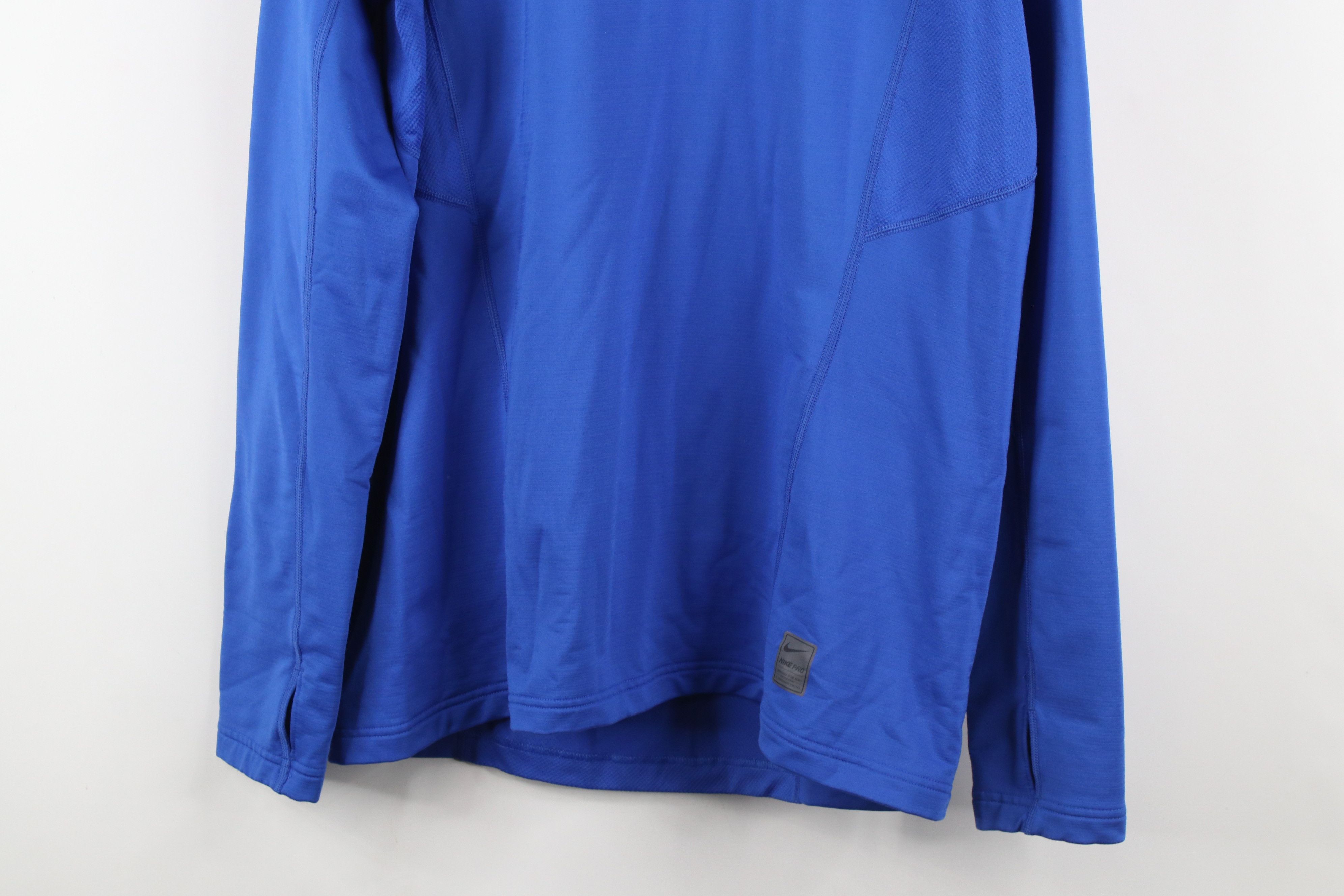 Nike × Vintage Nike Pro Combat Compression Fitted Half Zip Pullover Sweater Size US L / EU 52-54 / 3 - 3 Thumbnail