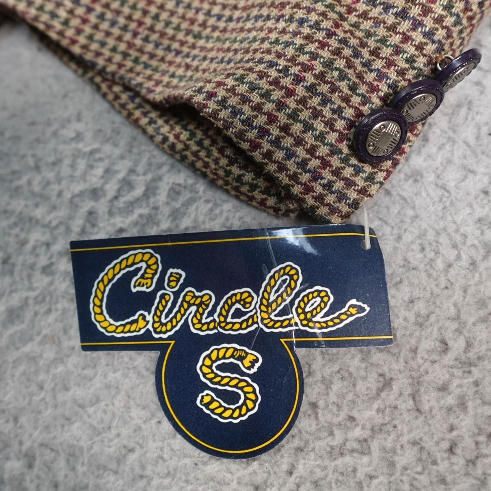 Vintage Circle S Blazer Mens 50R Brown Silk Tweed Western Rockabilly Cowboy Rodeo Ranch Jacket/Coat Blazer Shirt? Size 50R - 2 Thumbnail