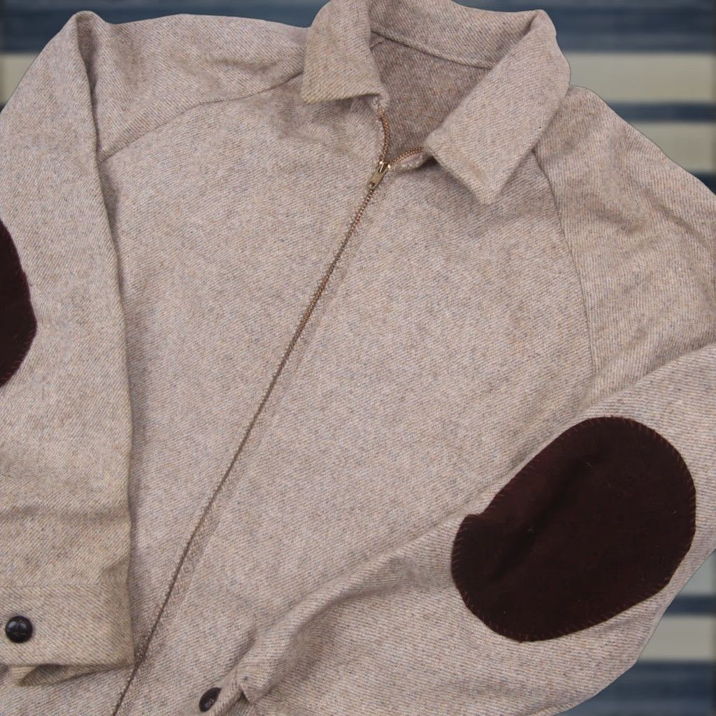 Vintage VINTAGE Brandless Mens Shirt Jacket Wool Gray M 21"x26" Talon Zipper Mens Size US M / EU 48-50 / 2 - 1 Thumbnail