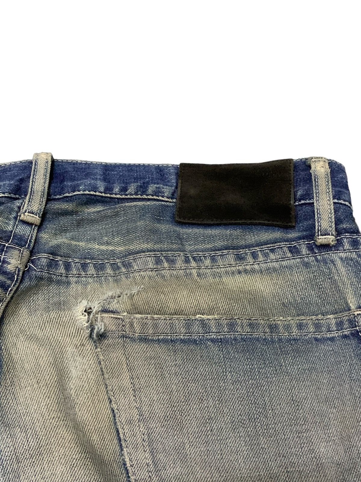 Hysteric Glamour × Japanese Brand Disrev Japan Mud Wash Flared Faded Jeans Size US 32 / EU 48 - 14 Thumbnail