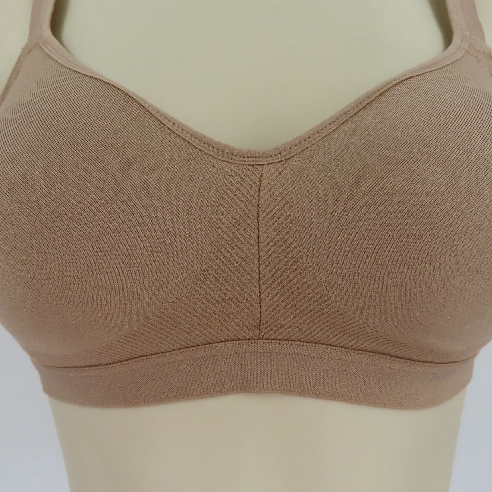 Vintage Warners Womens Bra Blissful Benefits Solid Beige Wireless Lined Padded S Beige Women’s Small T-Shirt Bra Size ONE SIZE - 3 Thumbnail