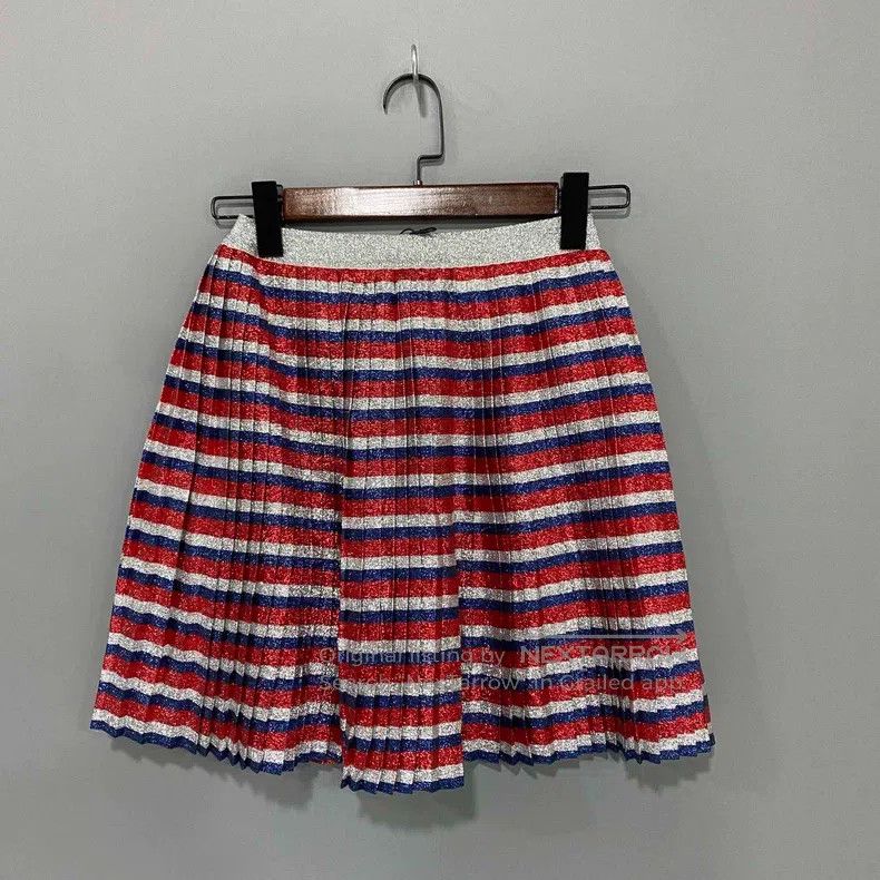 Gucci Gucci Colourful glitter pink pleated skirt Size 28" / US 6 / IT 42 - 1 Thumbnail