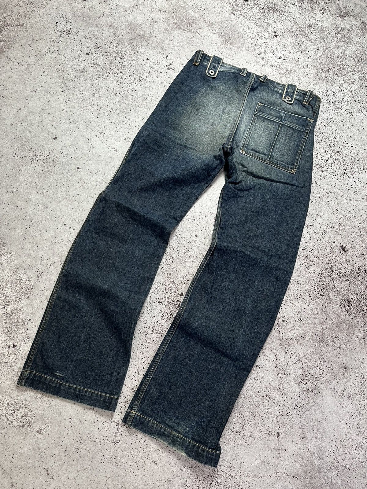 Diesel × Vintage 🫀Vintage Diesel Jeans Big Logo JNCO Style Size US 32 / EU 48 - 6 Thumbnail