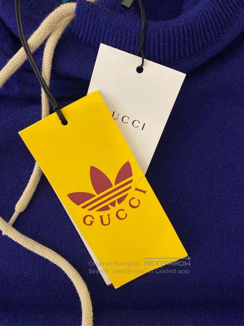 Gucci Gucci Co-branded classic logo knitted hooded sweatshirt Size US XL / EU 56 / 4 - 6 Thumbnail