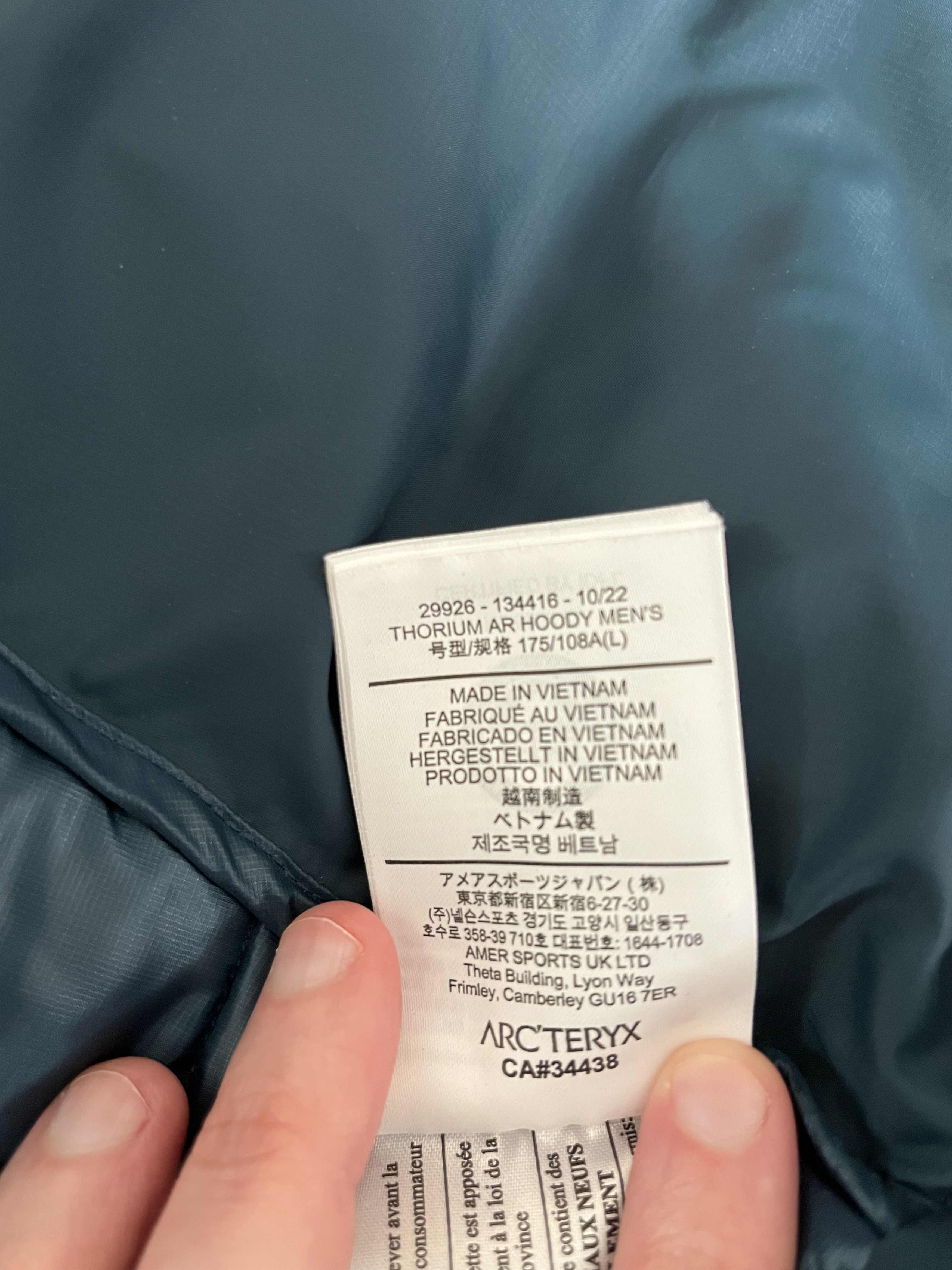 Arc'teryx Arc’teryx Thorium AR Hoody Size US L / EU 52-54 / 3 - 5 Thumbnail