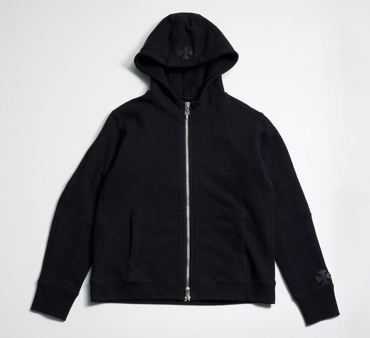 Chrome Hearts CHROME HEARTS Cashmere Plus Patch Zip Hoodie