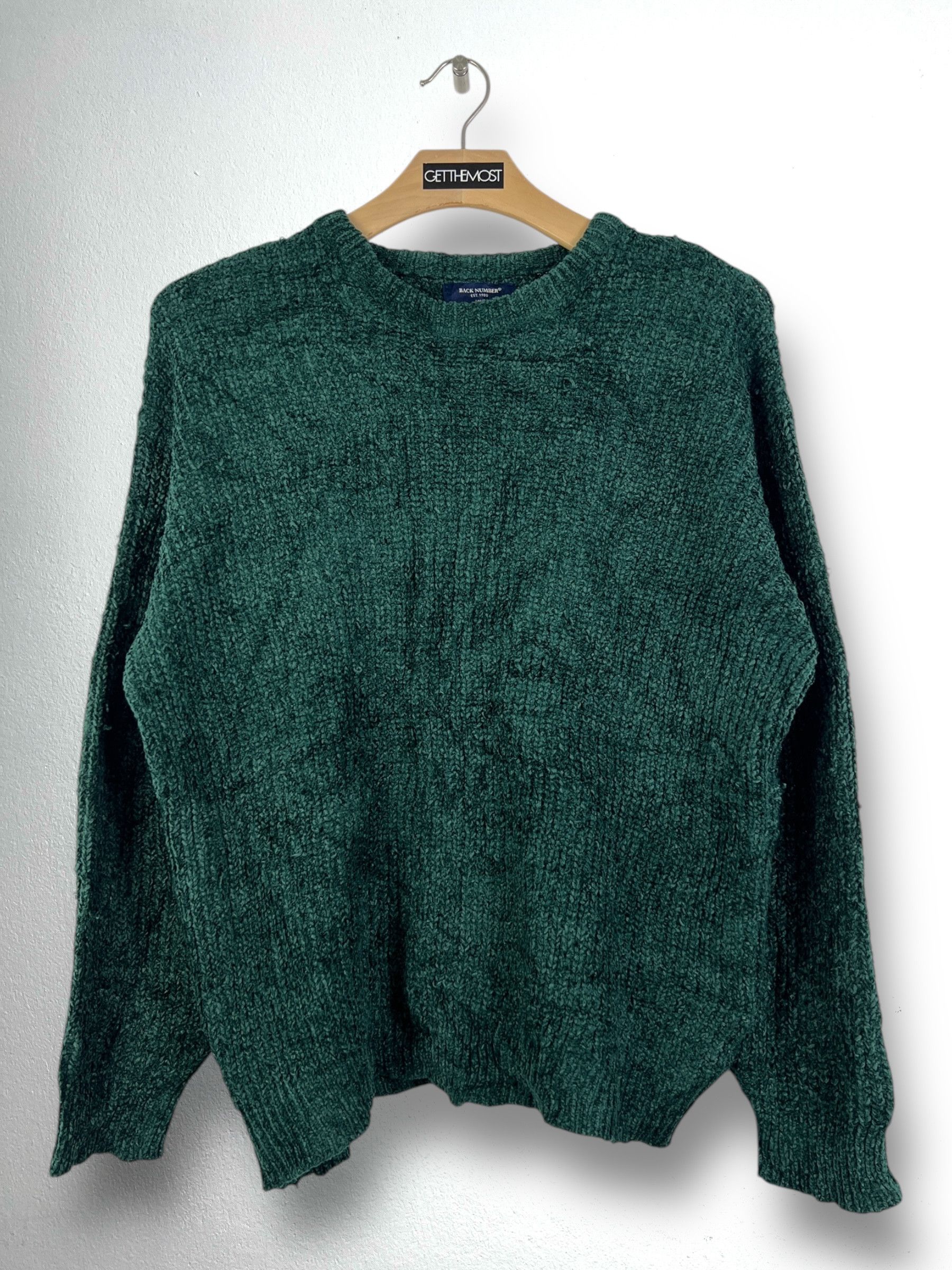 Designer × Japanese Brand Back Number Knit Sweater (L) GTMPT877 Size US L / EU 52-54 / 3 - 1 Thumbnail