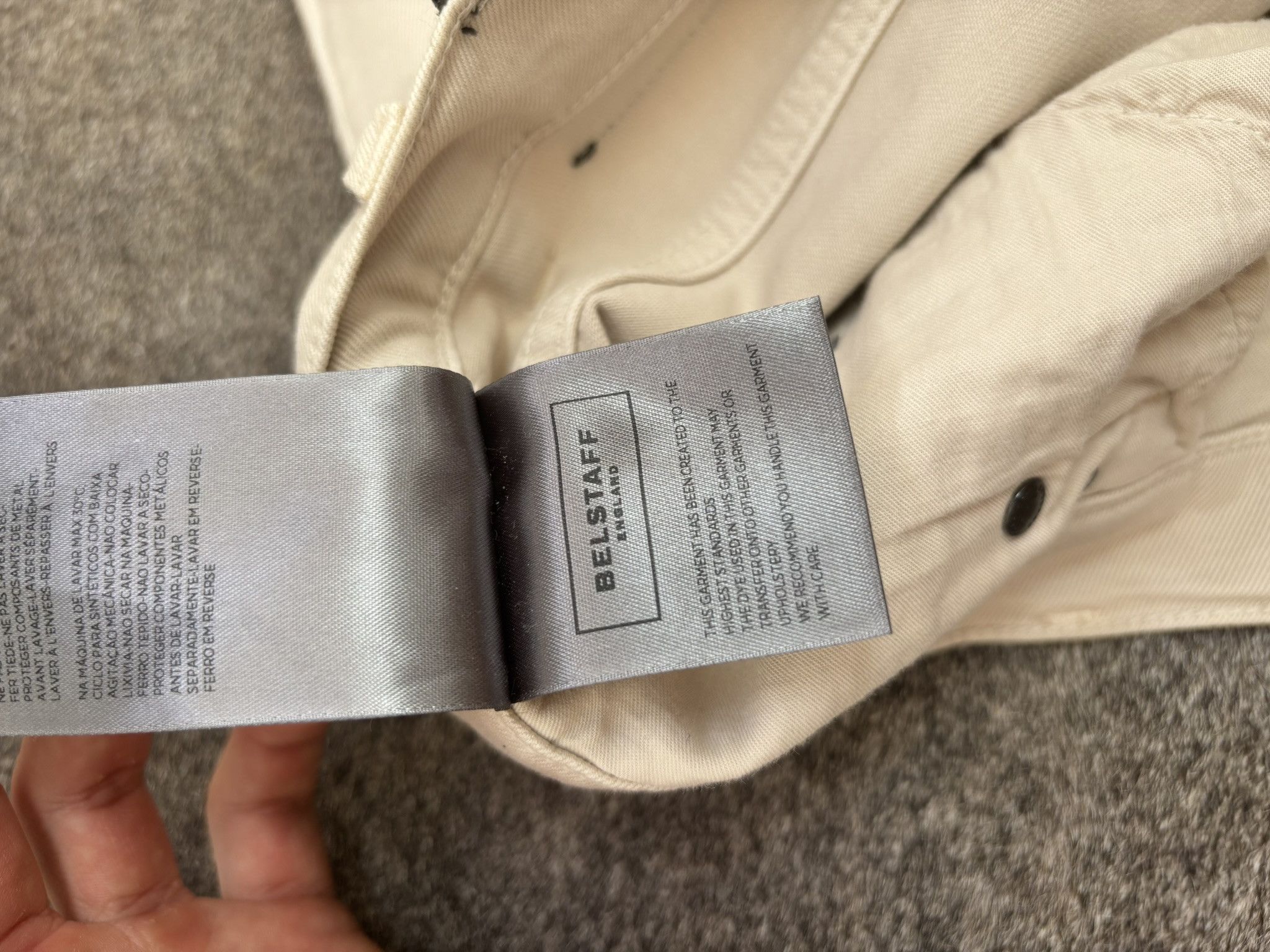 Belstaff Belstaff Moto Cargo Pants Beige 32x33 – Slim Fit Biker Style Size US 32 / EU 48 - 10 Thumbnail