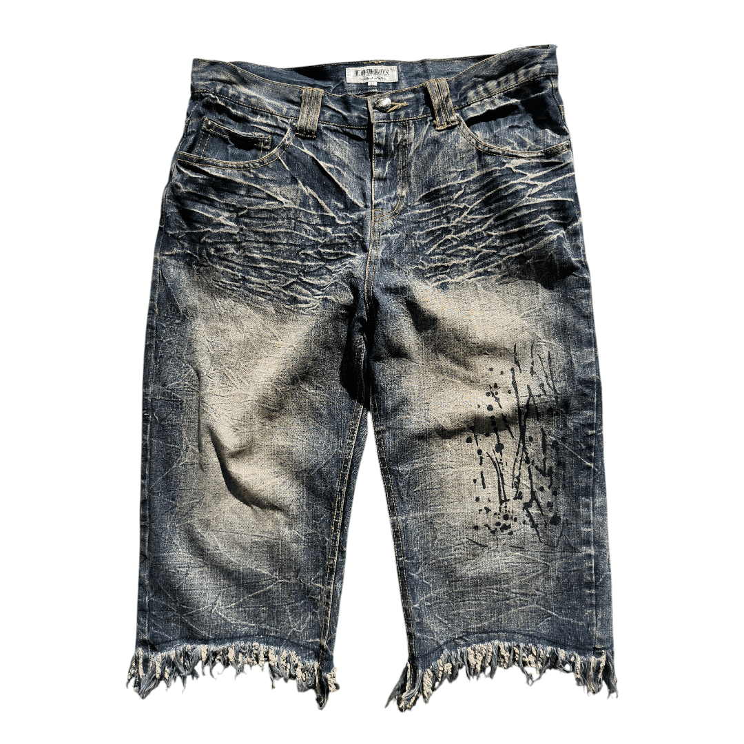 LOWBOX Vintage 2000s LOWBOX Denim Jorts Grunge Style Size US 30 / EU 46 - 1 Thumbnail