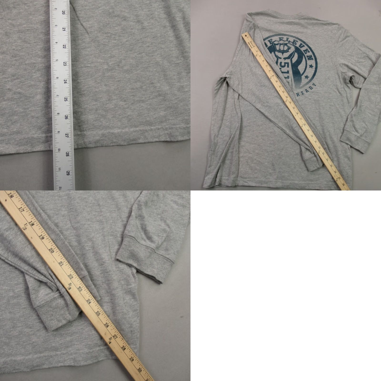 Vintage 5.11 Shirt Mens XL Long Sleeve Original Fit Work Gray Lightweight Logo Knit Crew Neck Casual Outdoor All Seasons Mens XL Size US XL / EU 56 / 4 - 8 Thumbnail