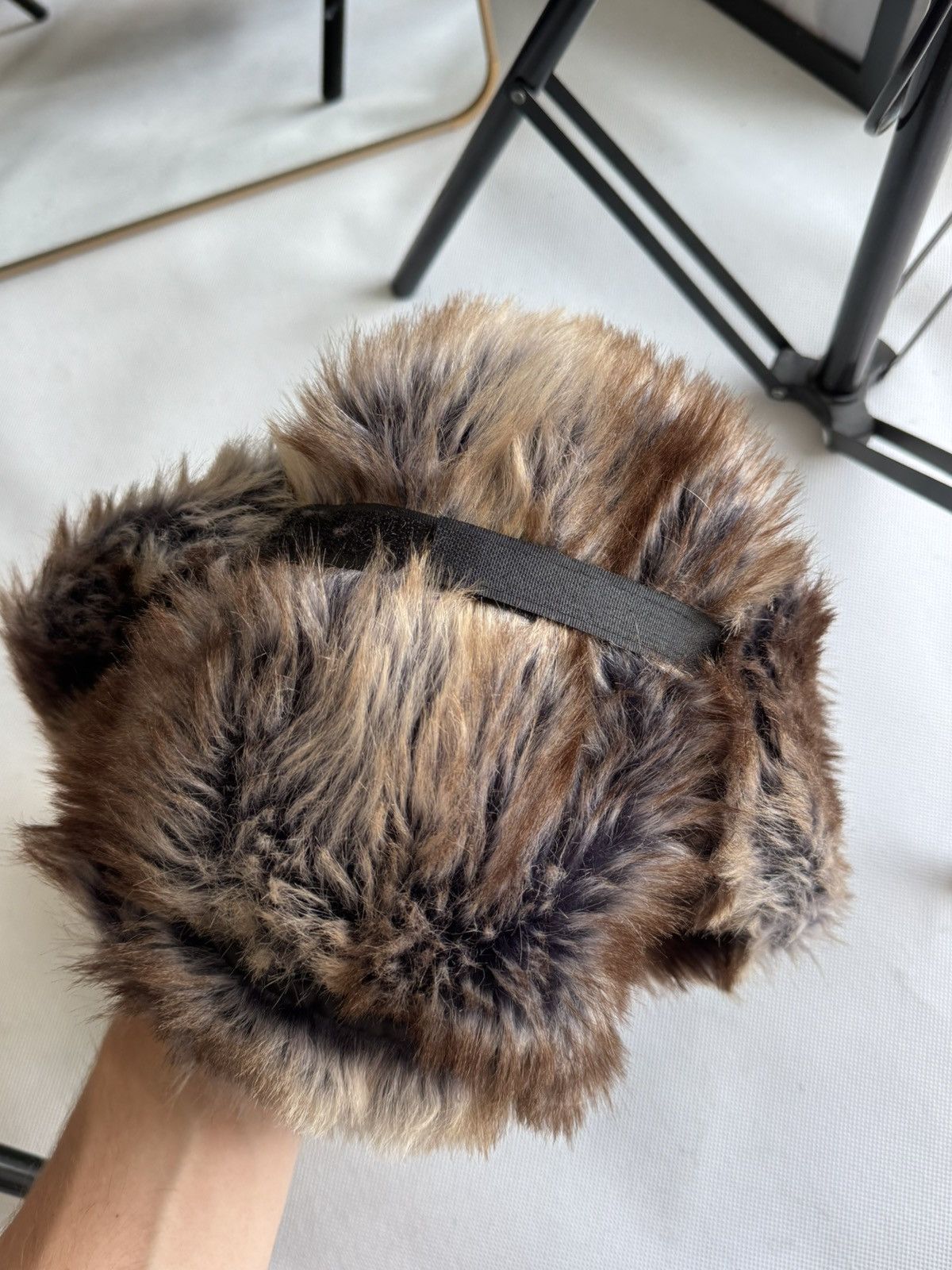 Japanese Brand Vintage fuzzy mohair japanese ushanka hat avant garde Size ONE SIZE - 8 Thumbnail