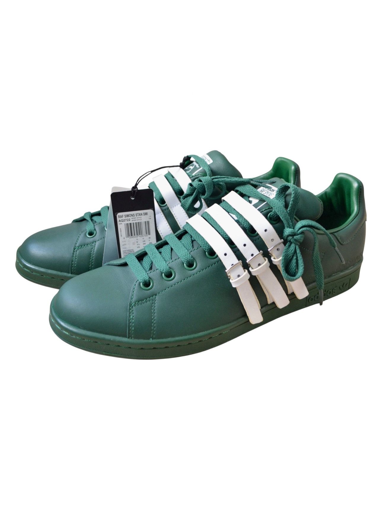 adidas gazelle silver green womens Stan Smith Velcro Sneakers by Raf Simons x Adidas- La Garonne