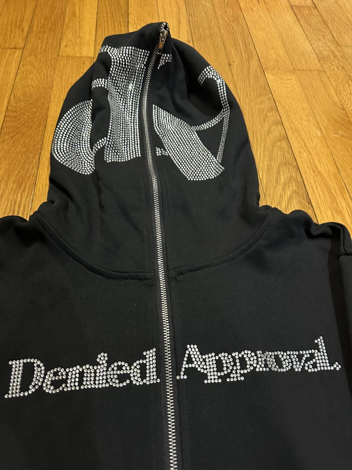 Other DENIED APPROVAL FULL ZIP RHINESTONE HOODIE Size US L / EU 52-54 / 3 - 3 Thumbnail