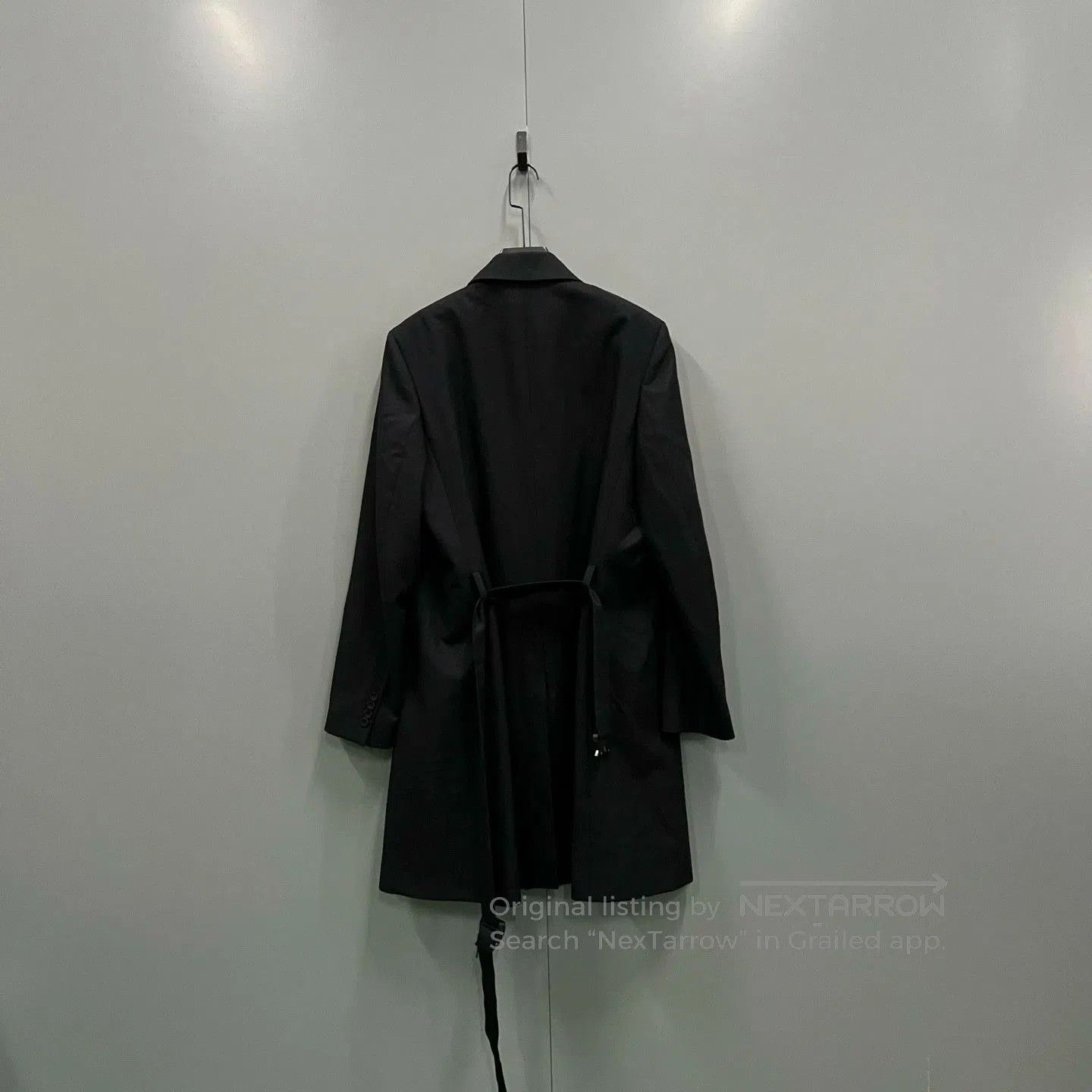 Dior black belted coat with lapel from Dior. Size US XXL / EU 58 / 5 - 2 Thumbnail