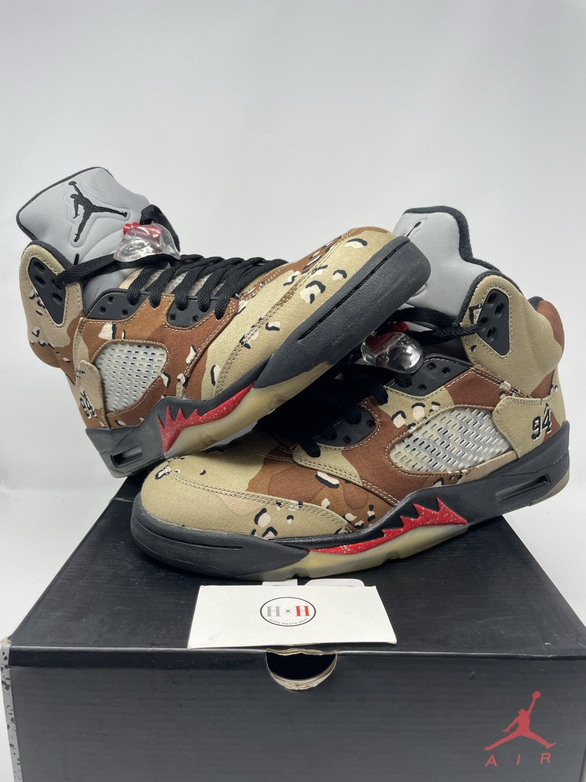 camo jordan 5 supreme