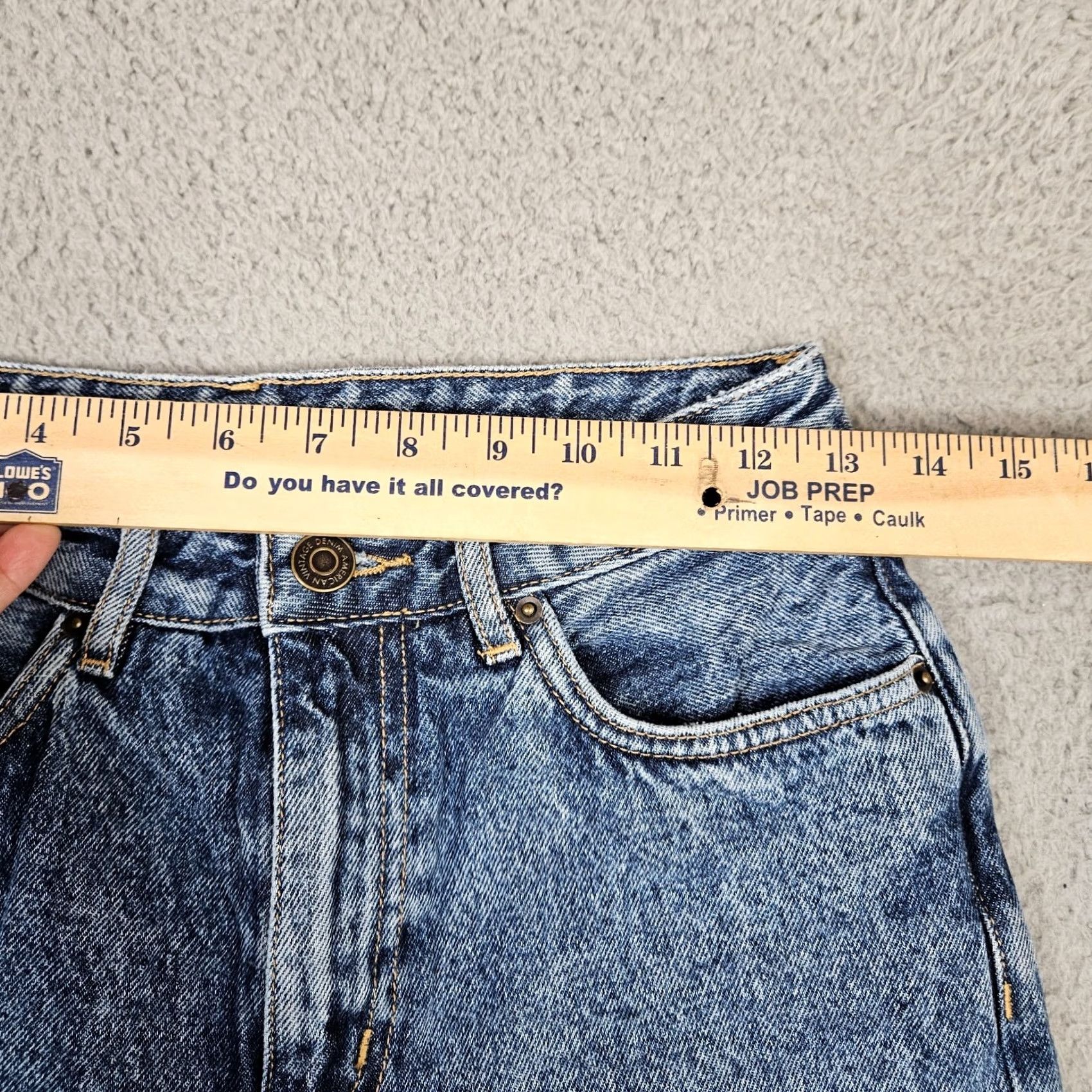 Vintage American Vintage Le Fitte Women's Blue Mid-Rise Casual Jeans Sz 26 Size 26" / US 2 / IT 38 - 2 Thumbnail