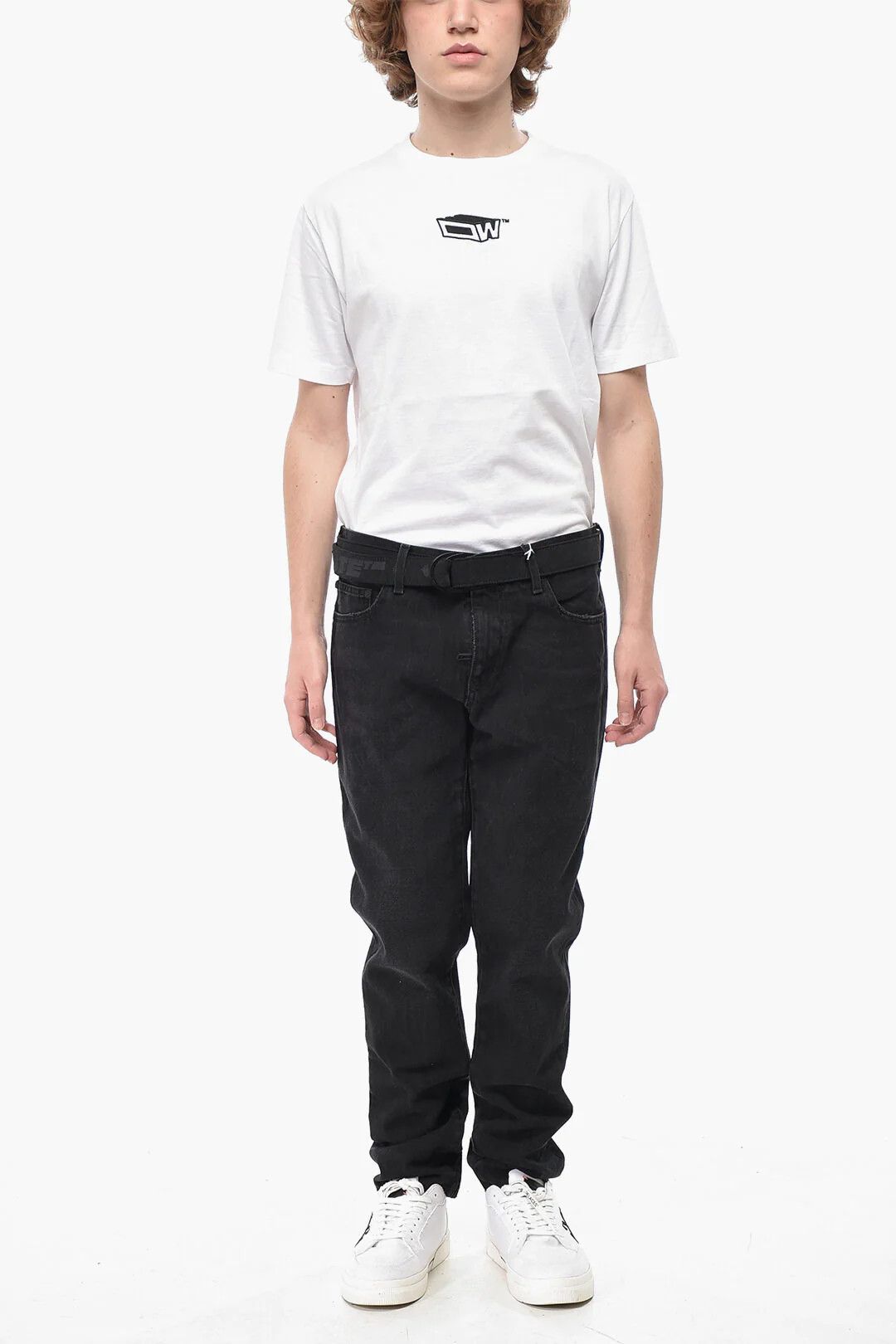 Off-White og1mm0526 Skinny Fit Jeans in Black Size US 31 - 4 Thumbnail